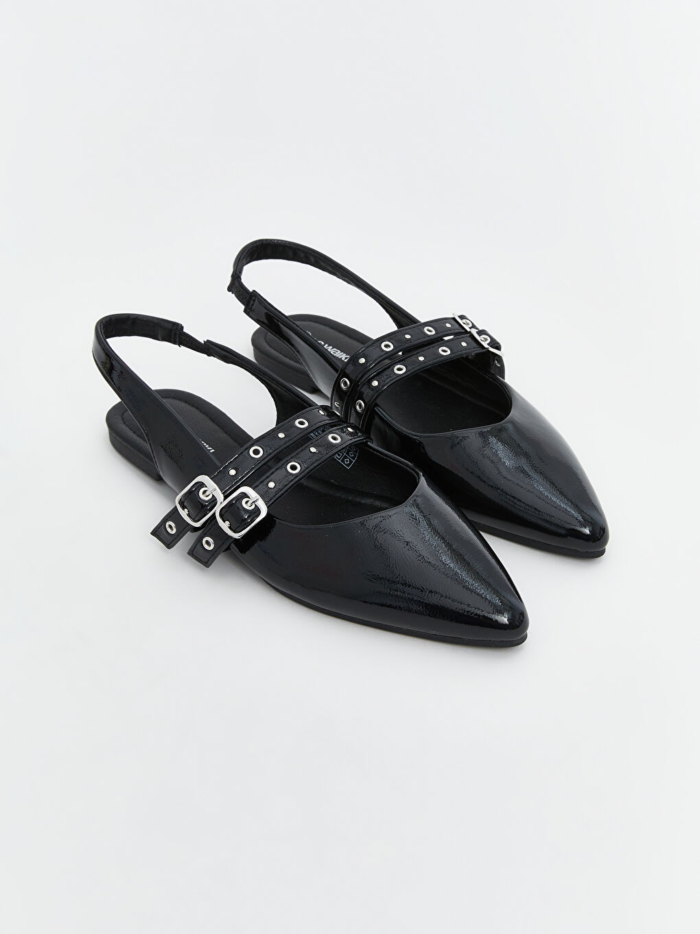 LCW STEPS Faux Leather Pointed Toe Women's Ballet Flats -S5AN23Z8-HUC