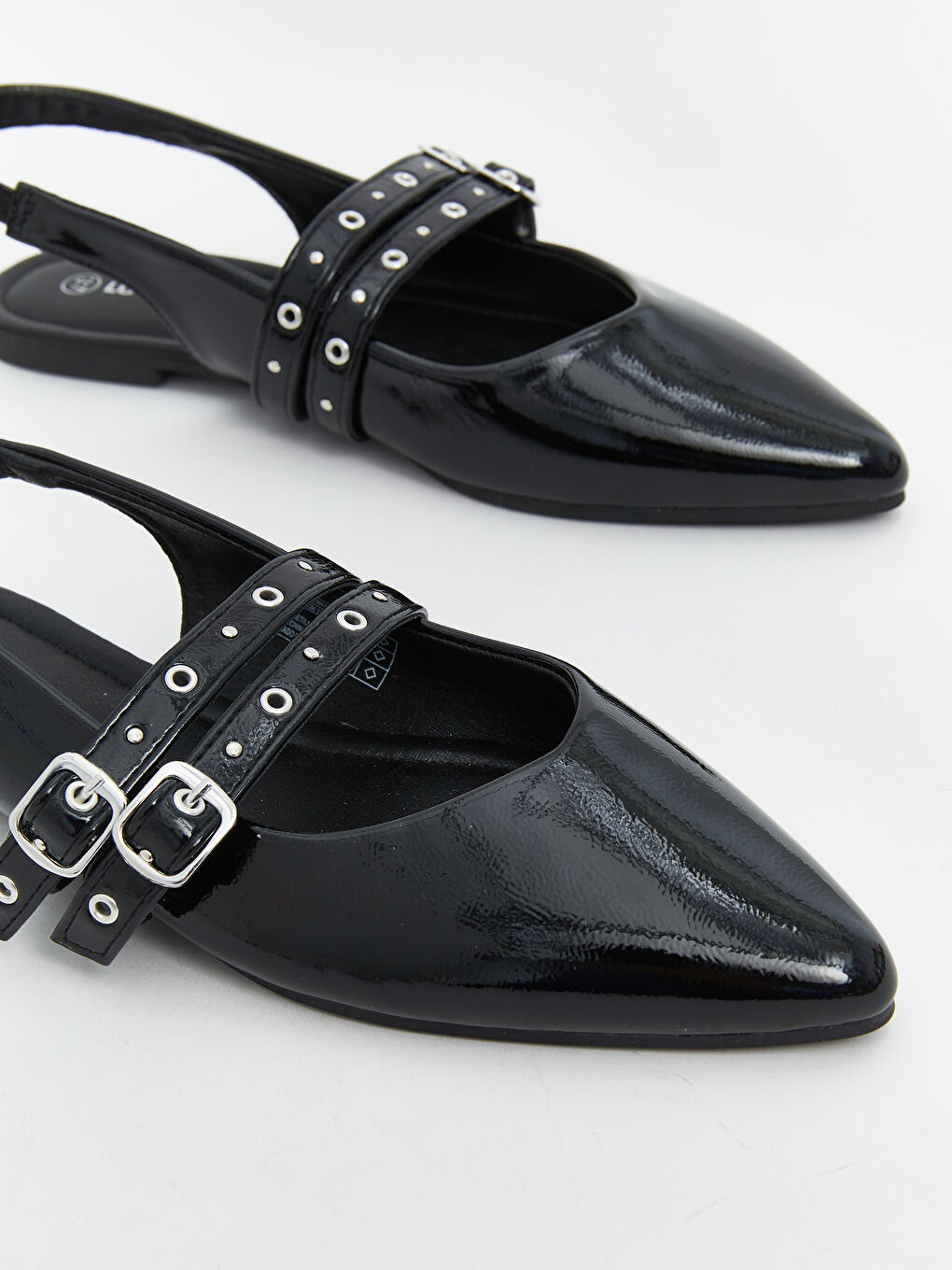 LCW STEPS Faux Leather Pointed Toe Women's Ballet Flats -S5AN23Z8-HUC