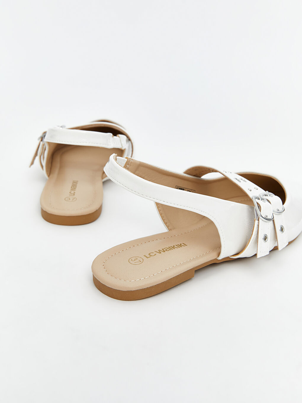 LC Waikiki Faux Leather Pointed Toe Women's Ballet Flats -S5AN23Z8-J5E