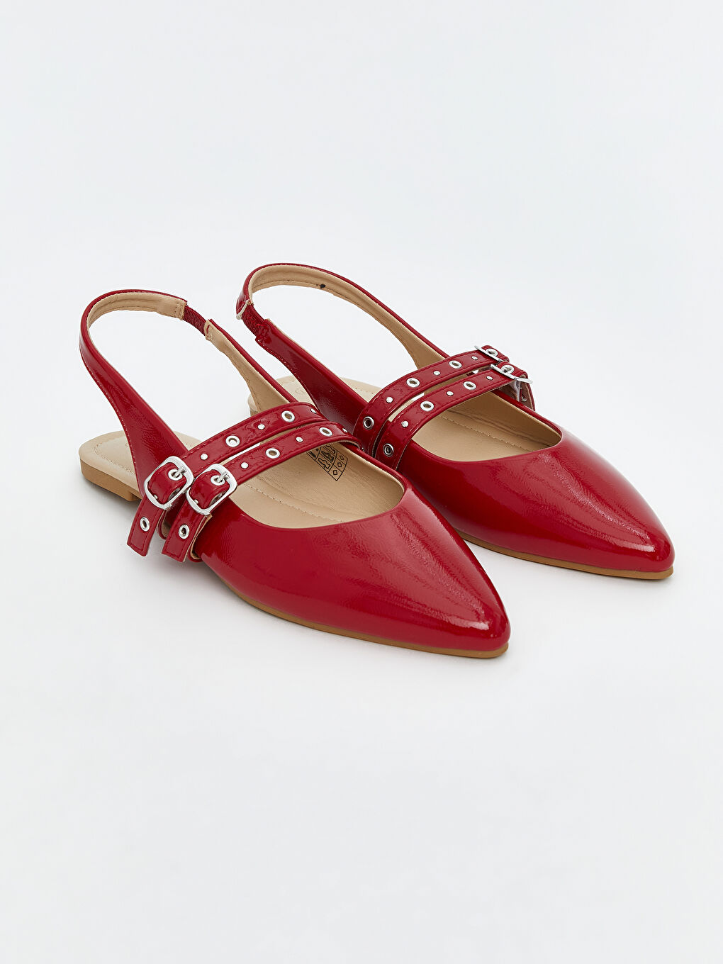 LCW STEPS Faux Leather Pointed Toe Women's Ballet Flats -S5AN23Z8-R8Y