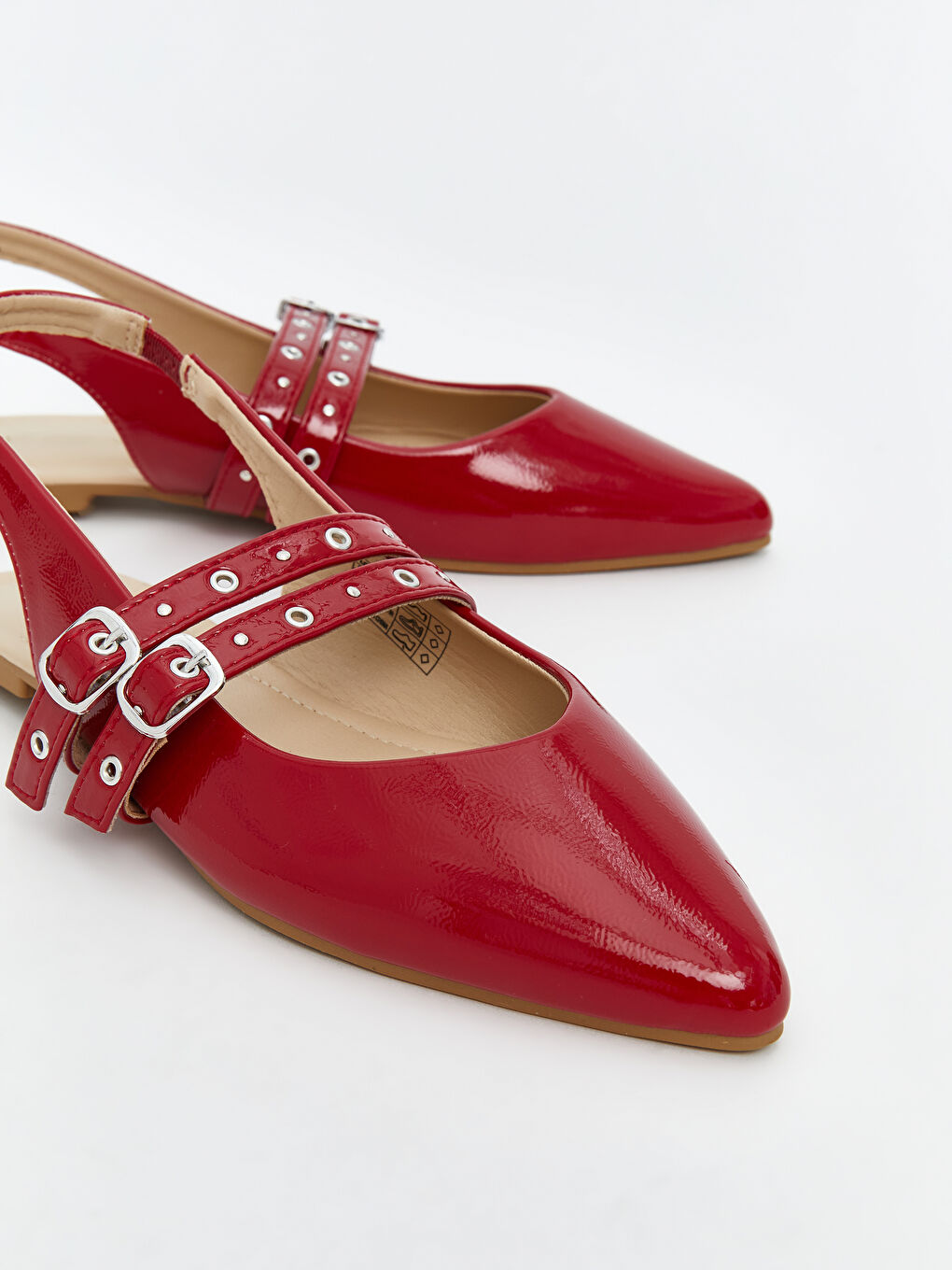 LCW STEPS Faux Leather Pointed Toe Women's Ballet Flats -S5AN23Z8-R8Y