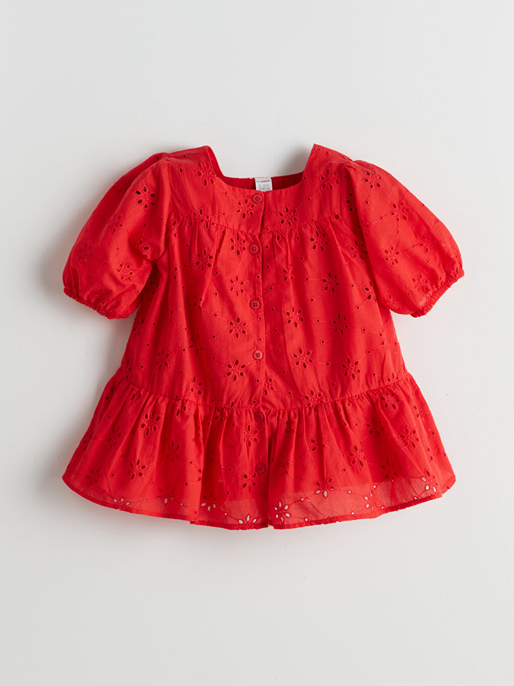 Openwork Lace Embroidered Girls' Dress -S5AN78Z1-GZX