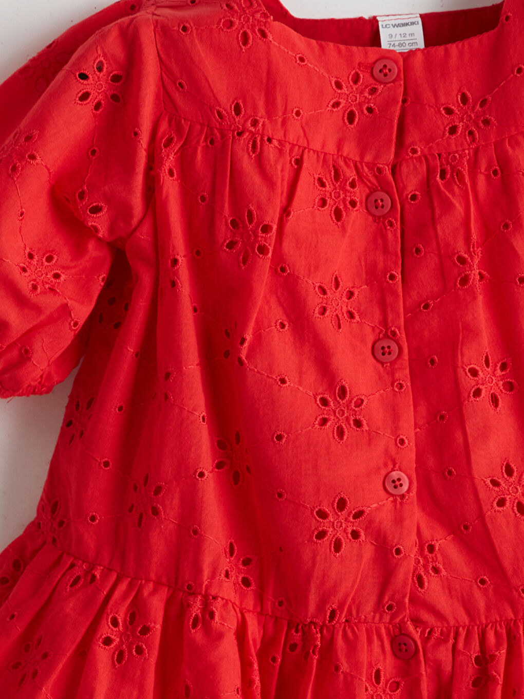 Openwork Lace Embroidered Girls' Dress -S5AN78Z1-GZX