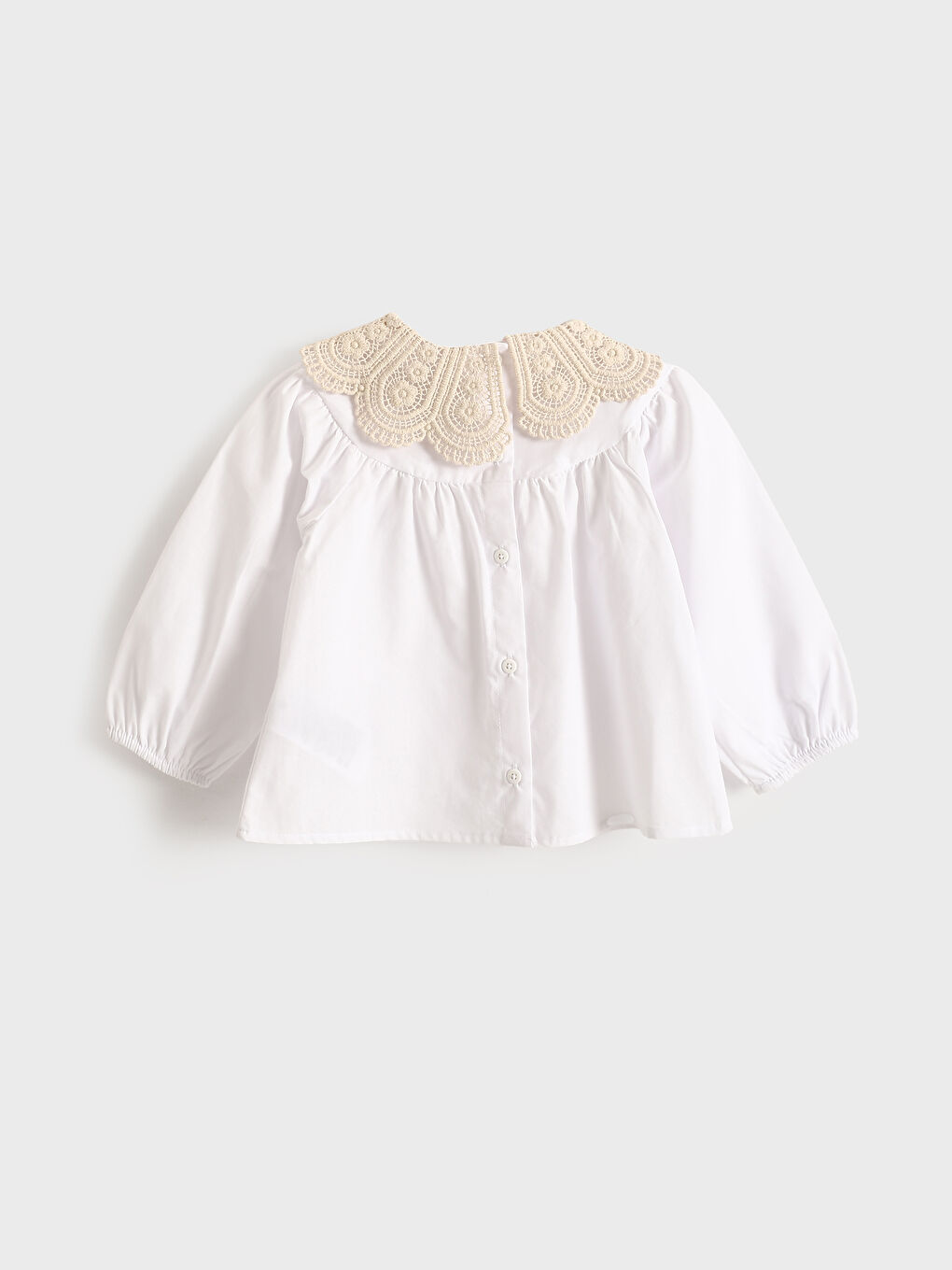 Baby Girls' Peter Pan Collar Short Sleeve Shirt -S5AN93Z1-JYX