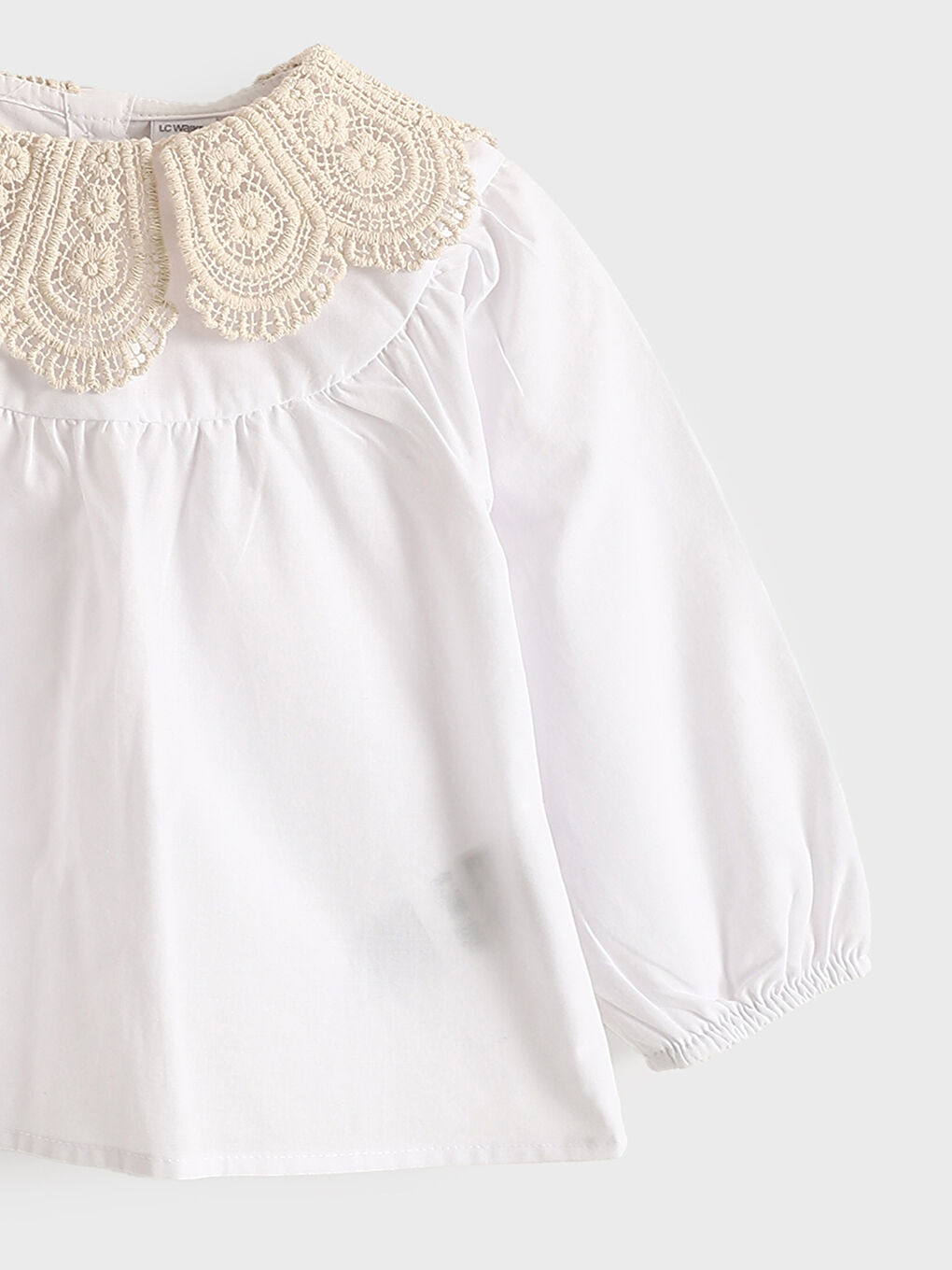 Baby Girls' Peter Pan Collar Short Sleeve Shirt -S5AN93Z1-JYX