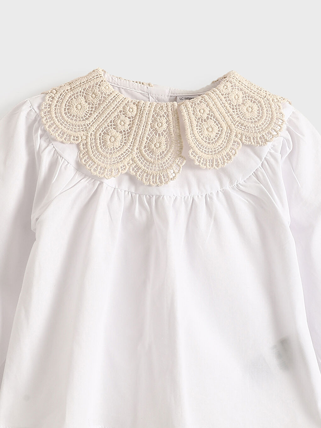 Baby Girls' Peter Pan Collar Short Sleeve Shirt -S5AN93Z1-JYX