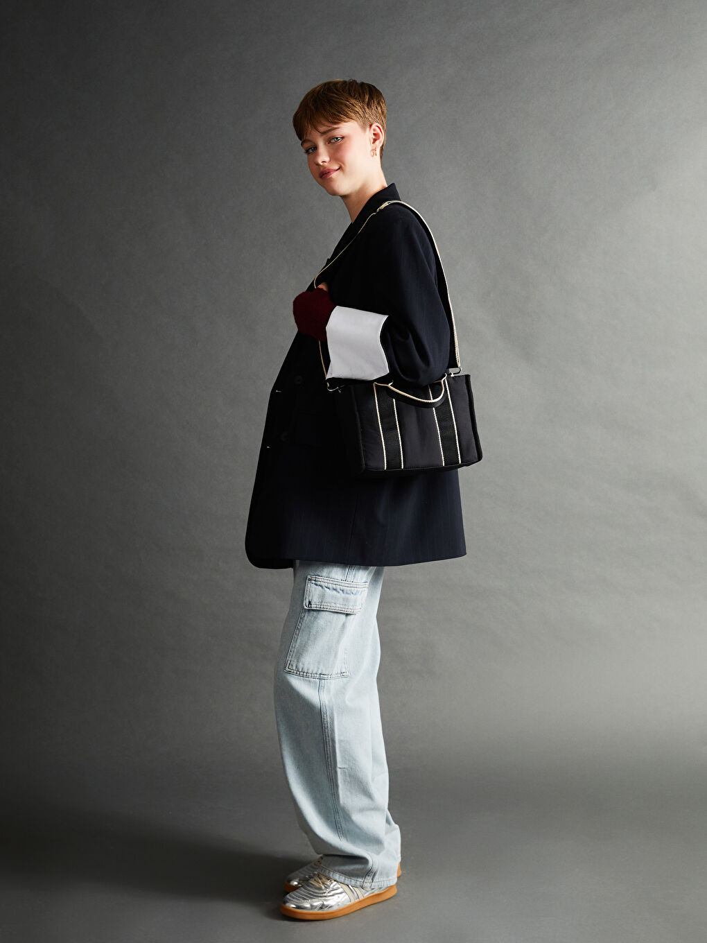Removable Strapped Women's Shoulder Bag -S5AN98Z8-CVL