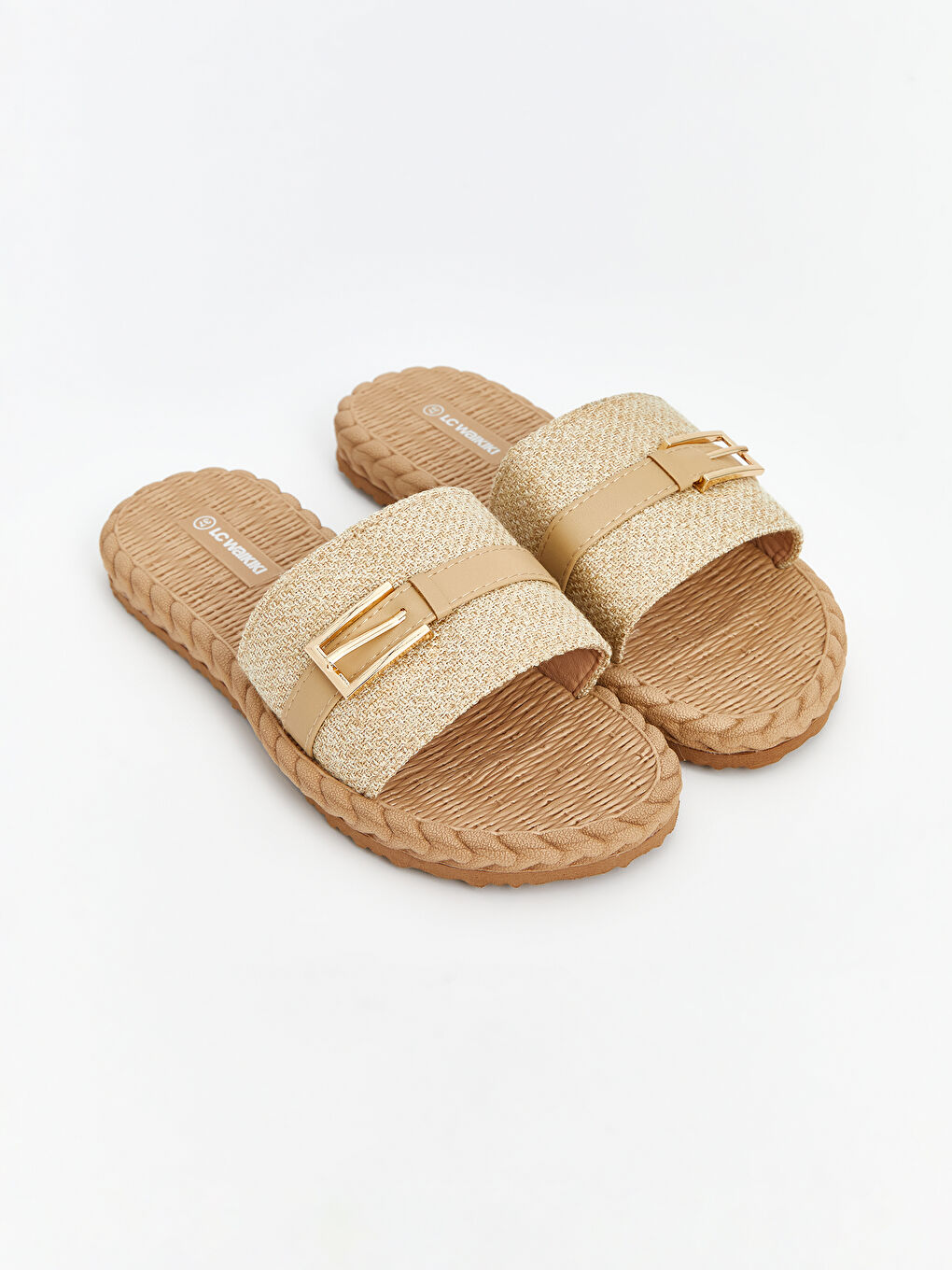 Straw Sole Women's Slippers -S5AO15Z8-D8X