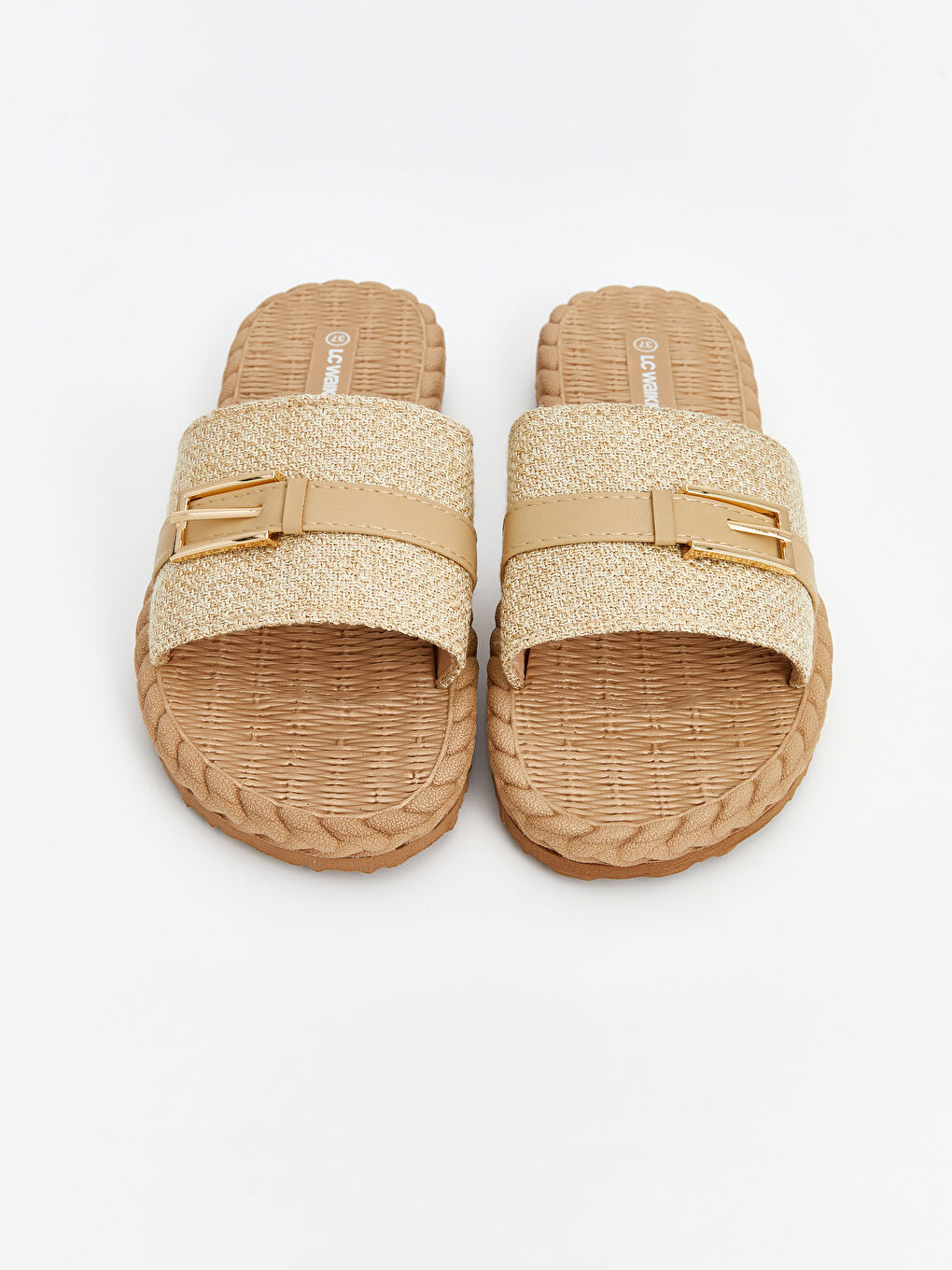 Straw Sole Women's Slippers -S5AO15Z8-D8X