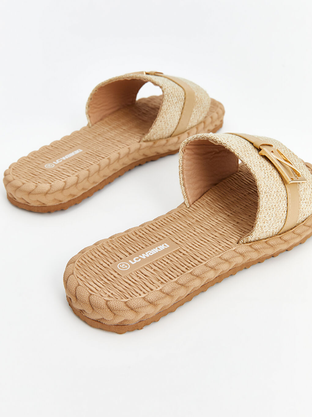 Straw Sole Women's Slippers -S5AO15Z8-D8X