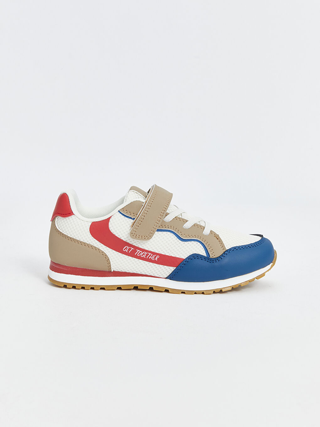 Lace-Up Boys' Sneakers with Mesh Detail -S5AO20Z4-Y0T