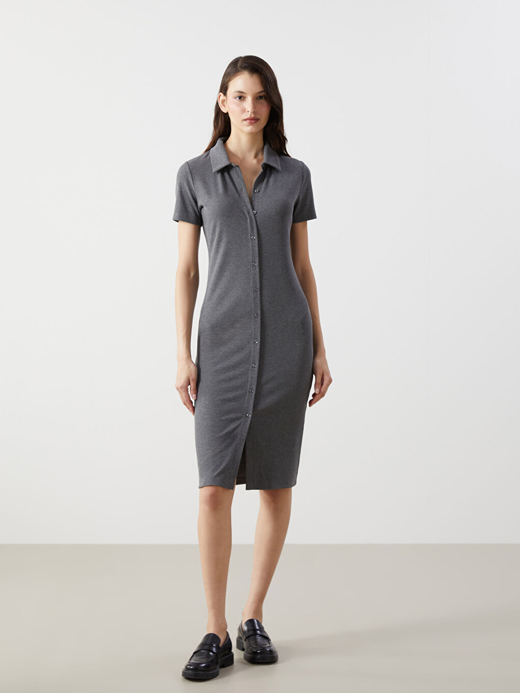 Extra Slim Fit Women's Shirt Dress -S5AO29Z8-LAL