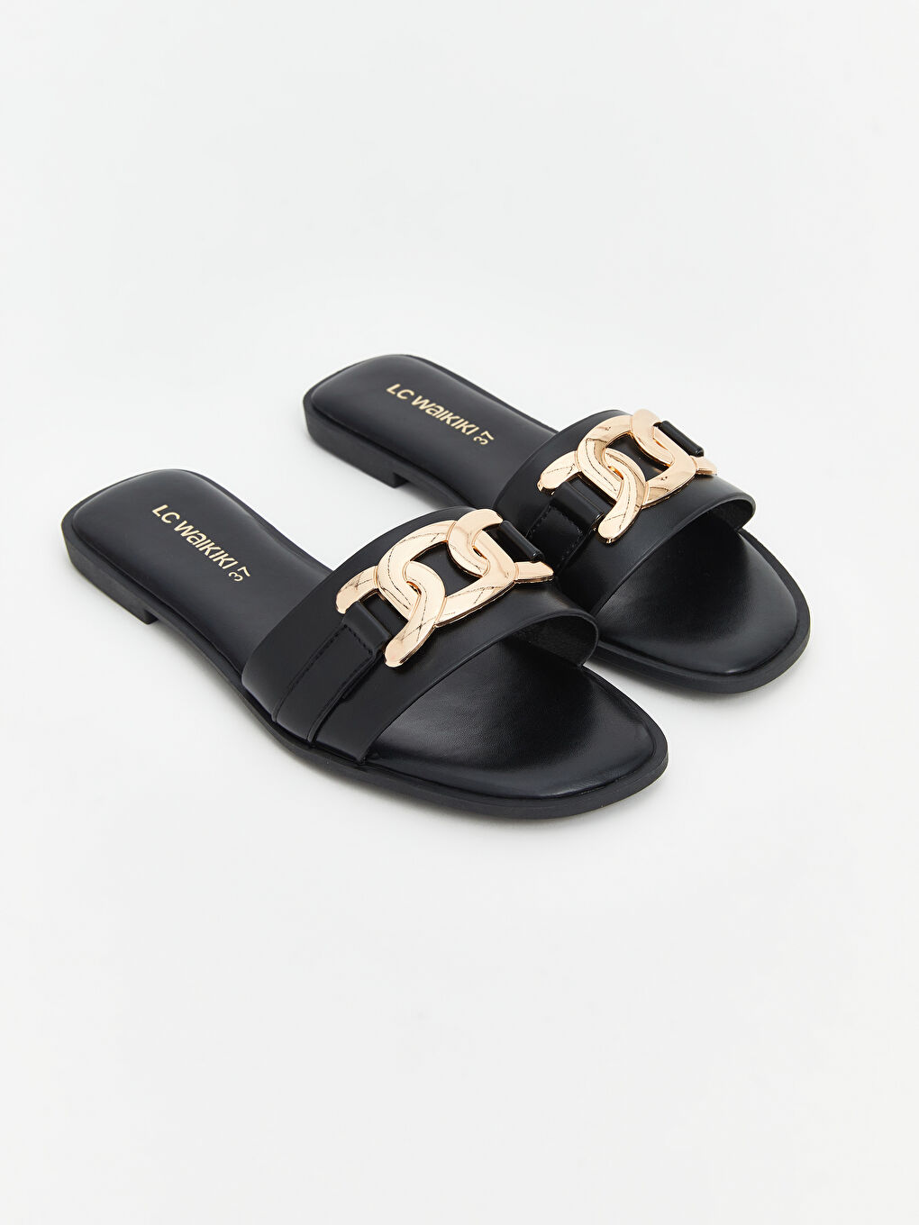 Women's Slippers with Applique Detail -S5AO53Z8-HUC