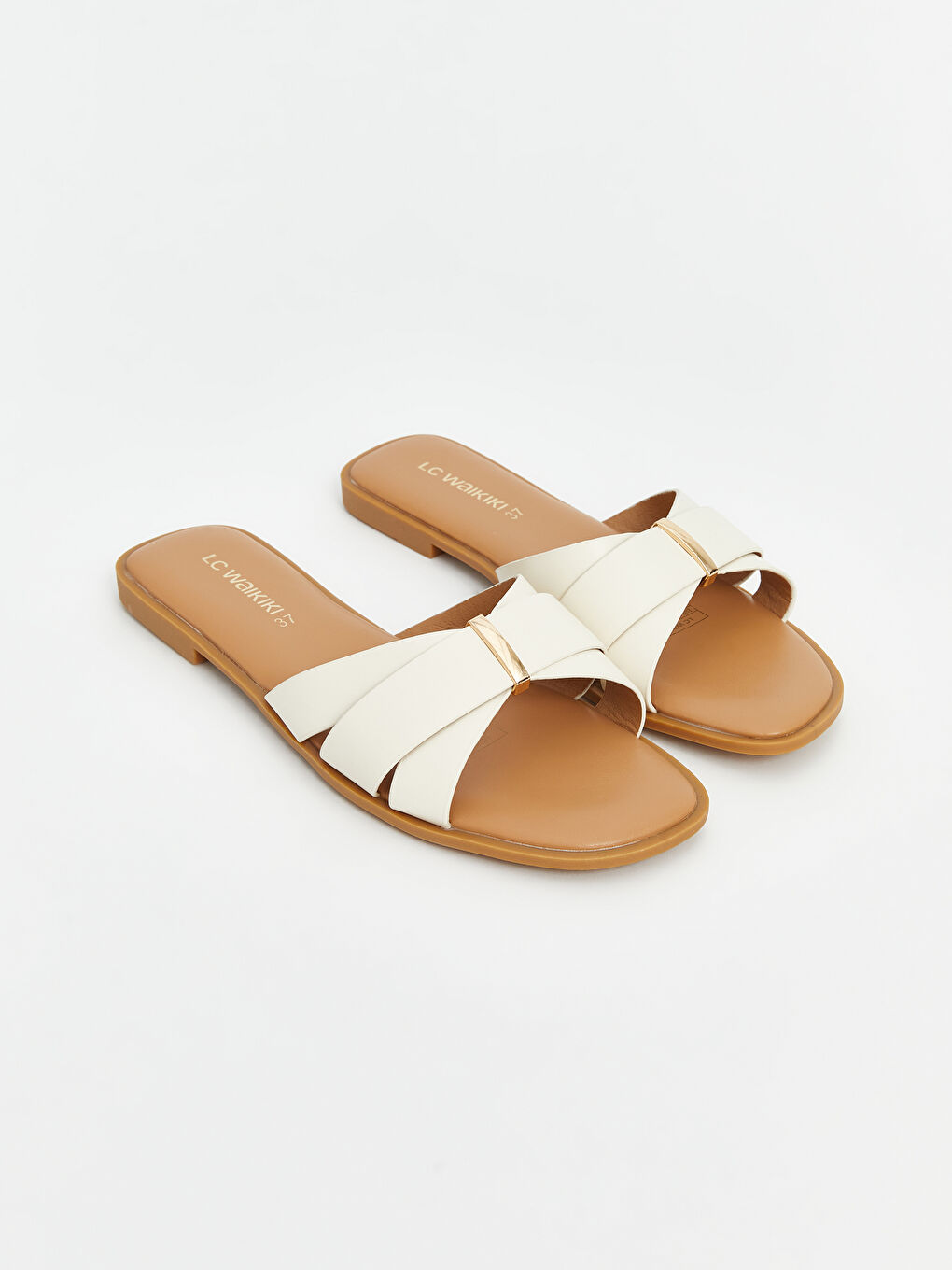 Faux Leather Women's Slippers -S5AO68Z8-R81