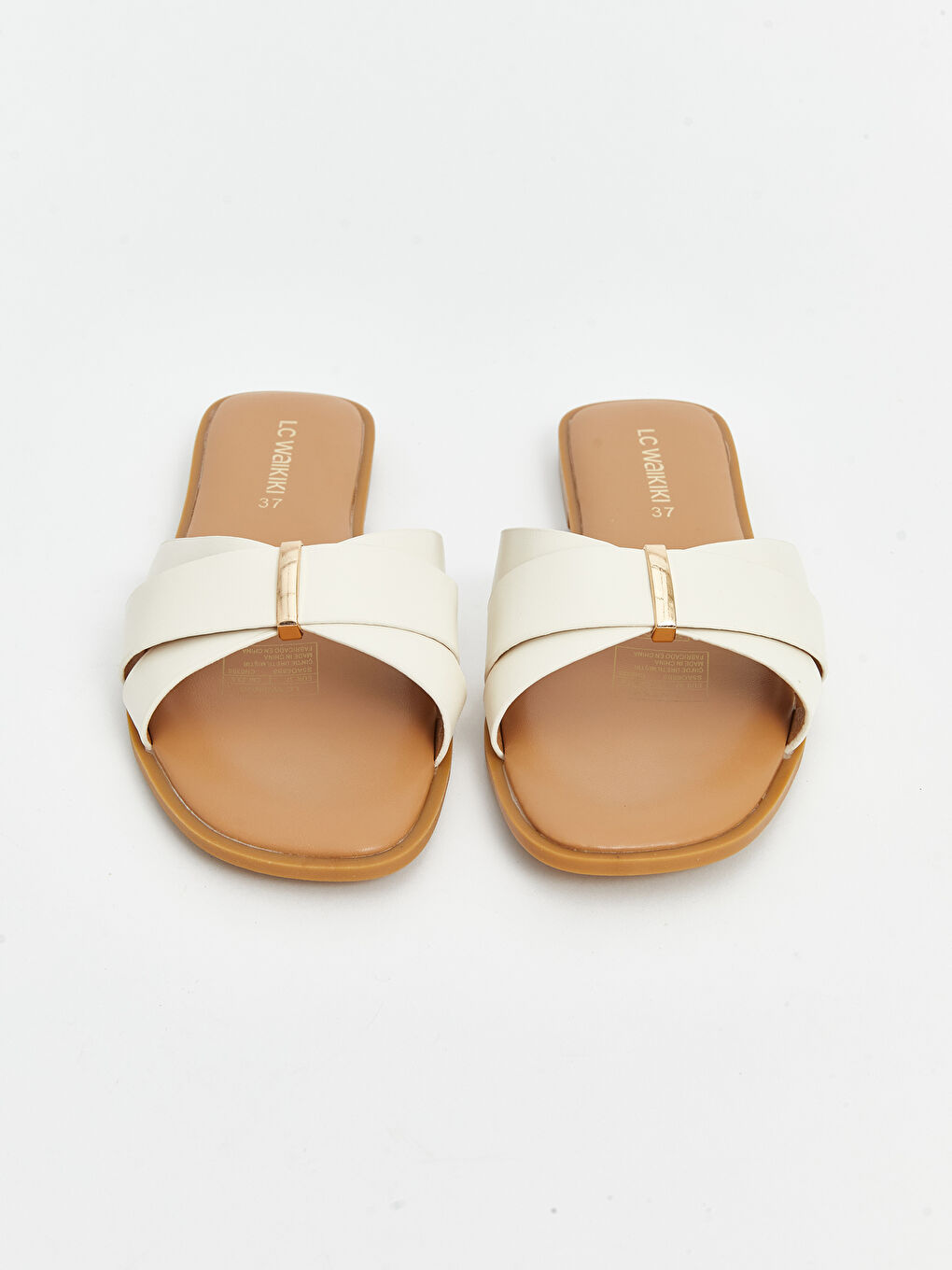 Faux Leather Women's Slippers -S5AO68Z8-R81