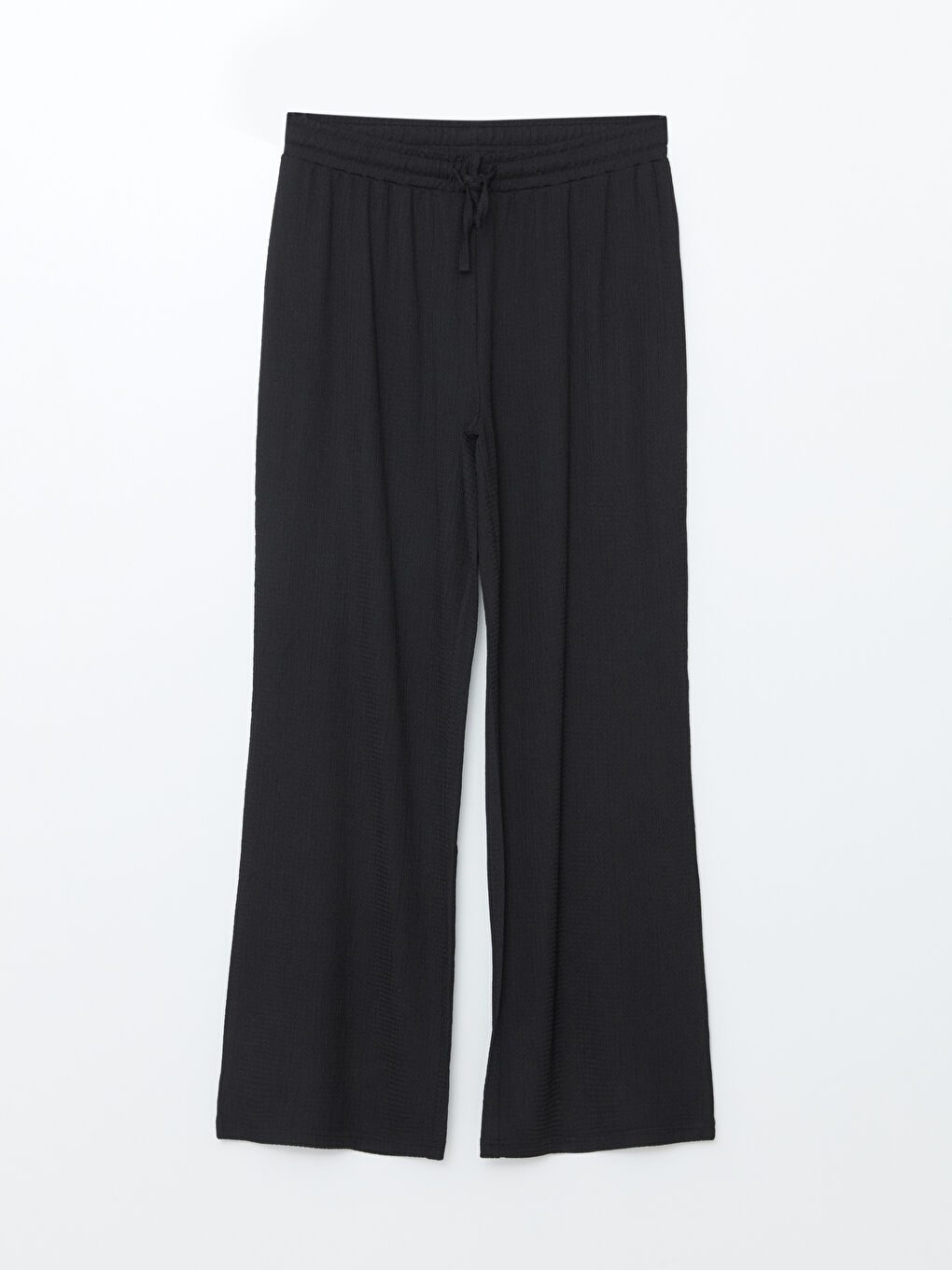 Elastic Waist Textured Women's Trousers -S5AO74Z8-CVL