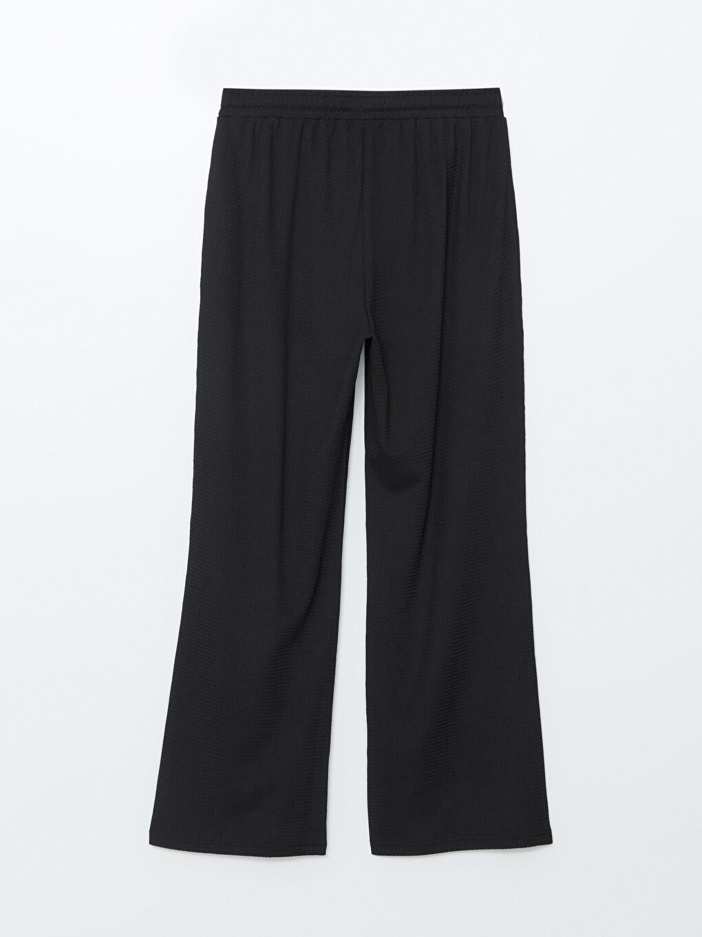 Elastic Waist Textured Women's Trousers -S5AO74Z8-CVL