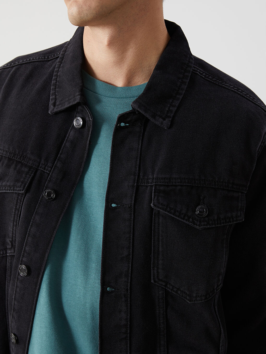 Standard Fit Men's Jean Jacket -S5AO79Z8-326