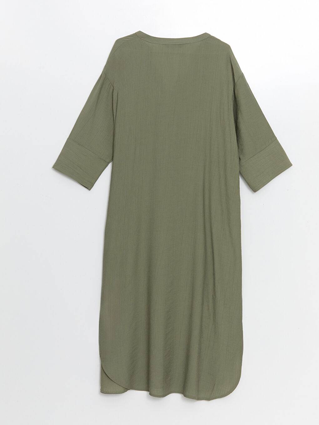 Notch Neck Oversize Dress-5