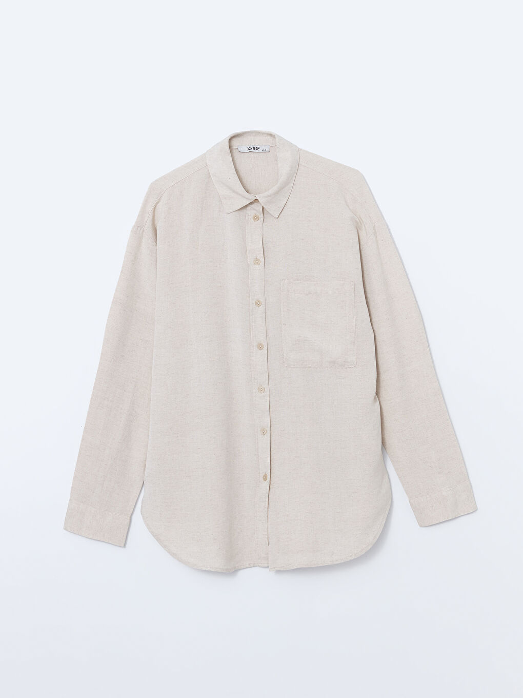 Loose Fit Women's Linen Shirt -S5AP45Z8-VHM
