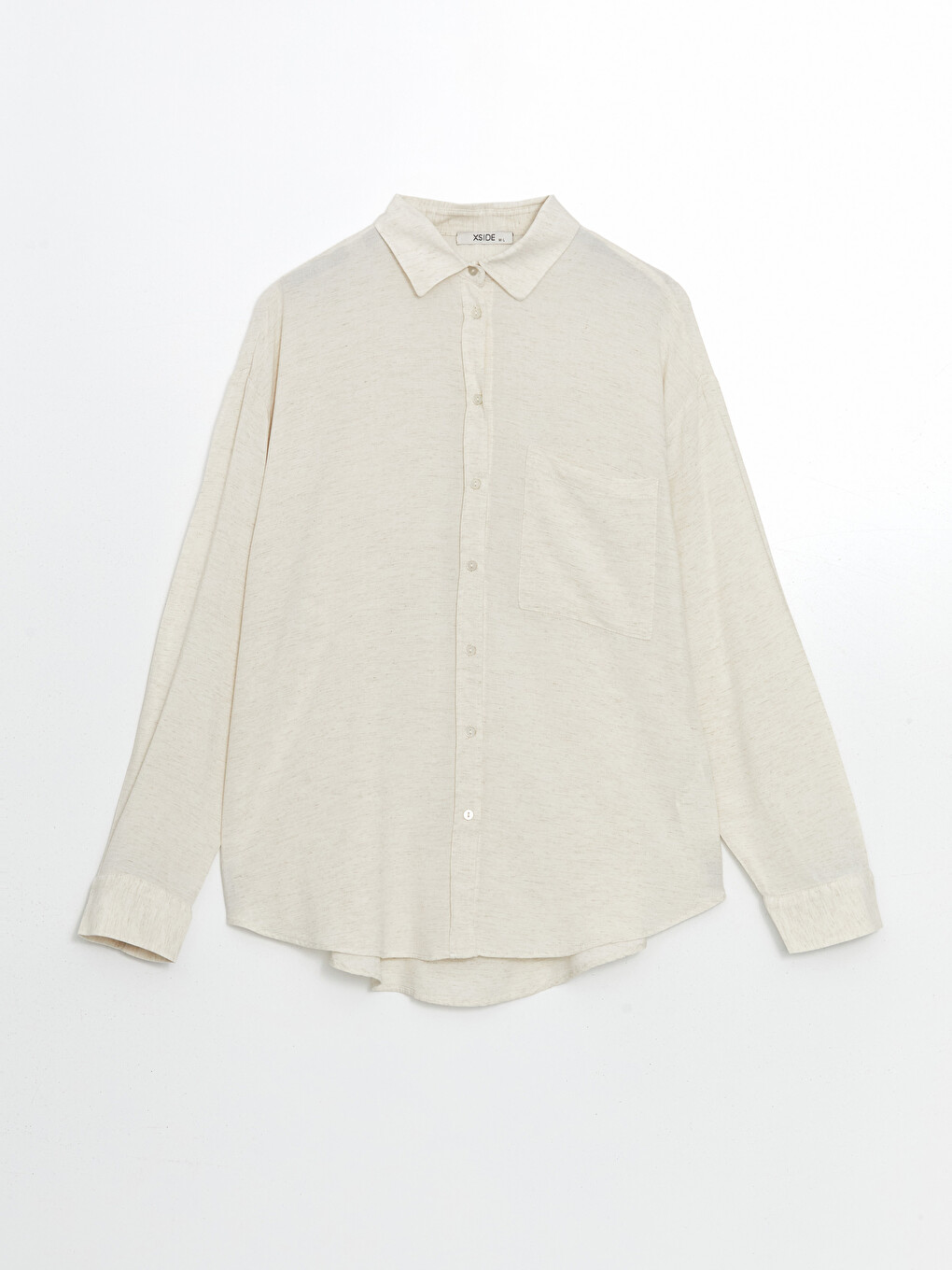 Loose Fit Women's Linen Shirt-4