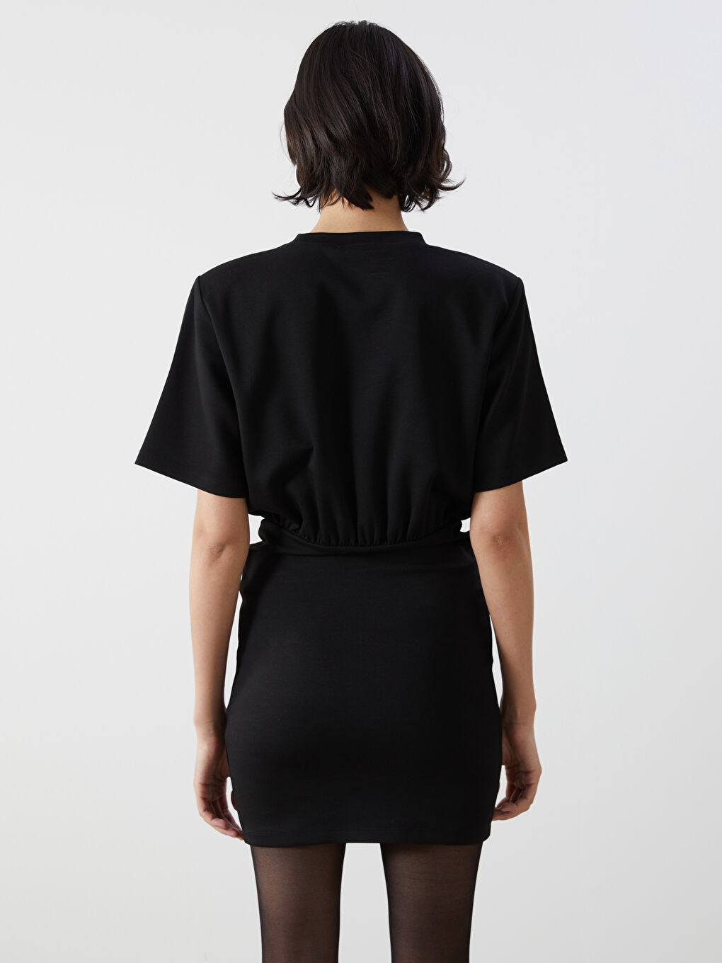 Crew Neck Women's Mini Dress -S5AQ09Z8-CVL