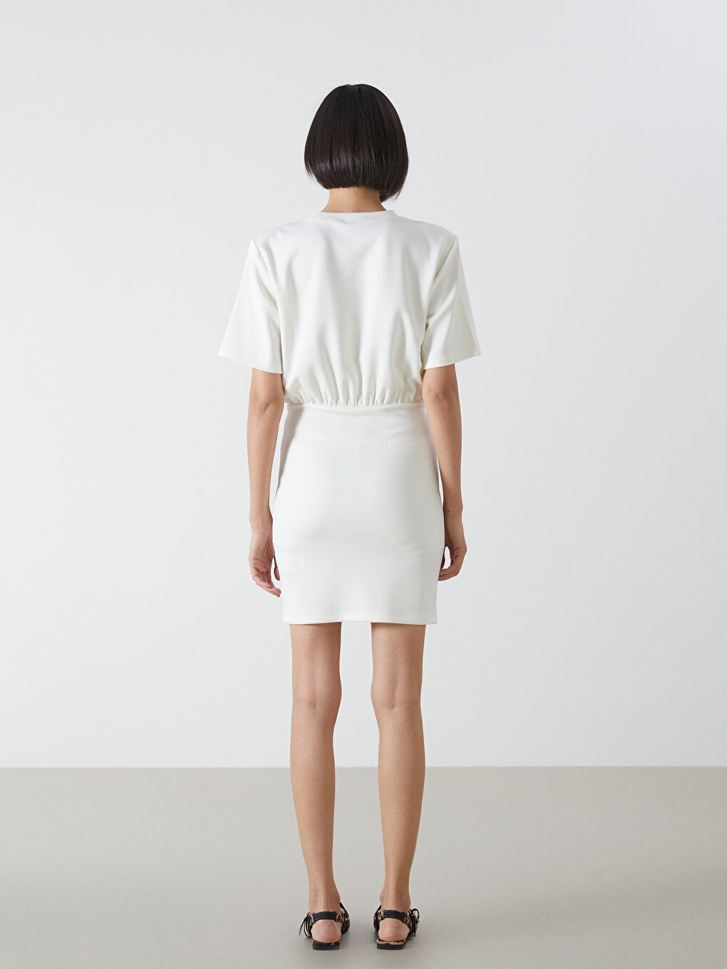 Crew Neck Women's Mini Dress -S5AQ09Z8-R9J