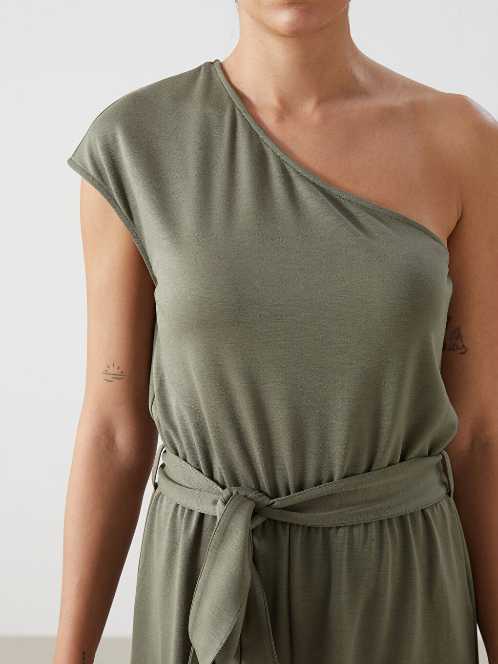 One Shoulder Women's Jumpsuit -S5AQ11Z8-CS5
