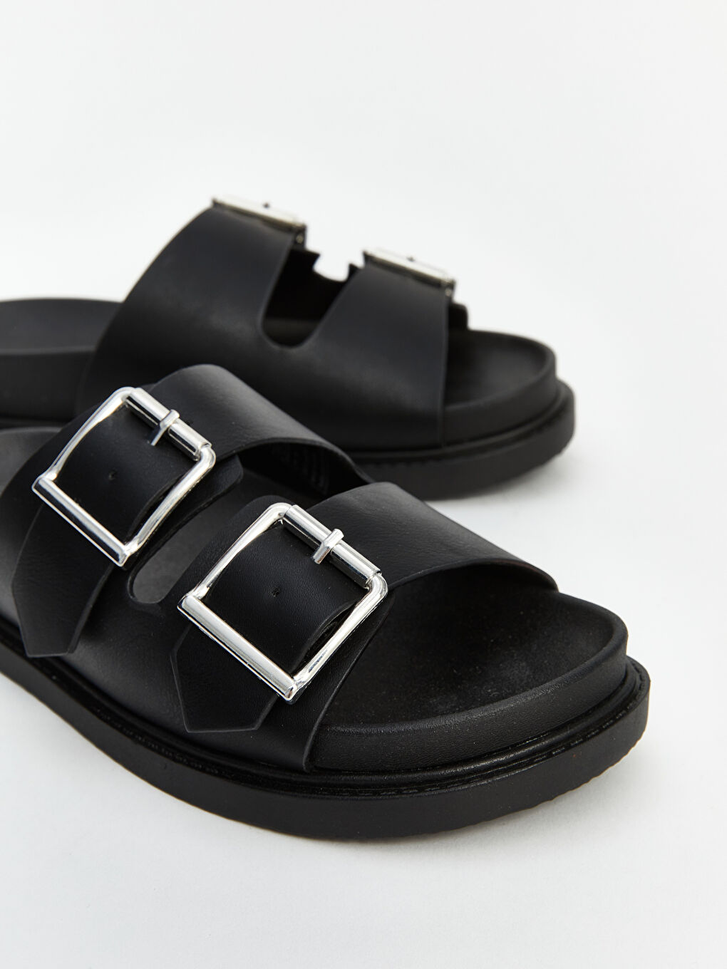 Faux Leather Women's Slippers -S5AQ17Z8-HUC