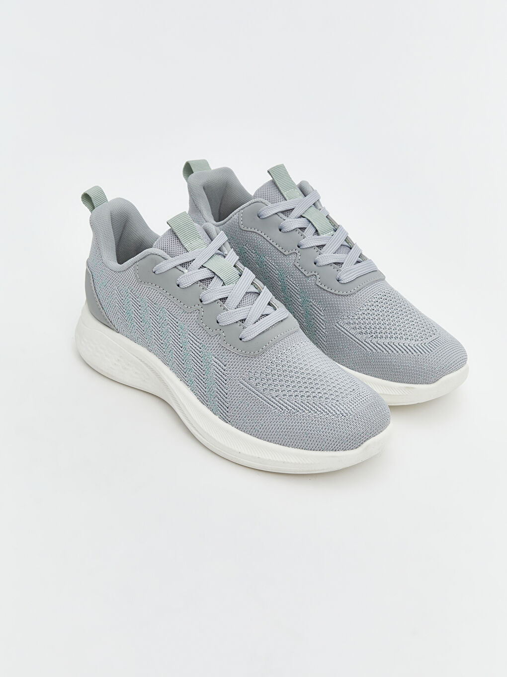 Lace-up Women's Sneakers with Mesh Detail -S5AQ48Z8-JSB