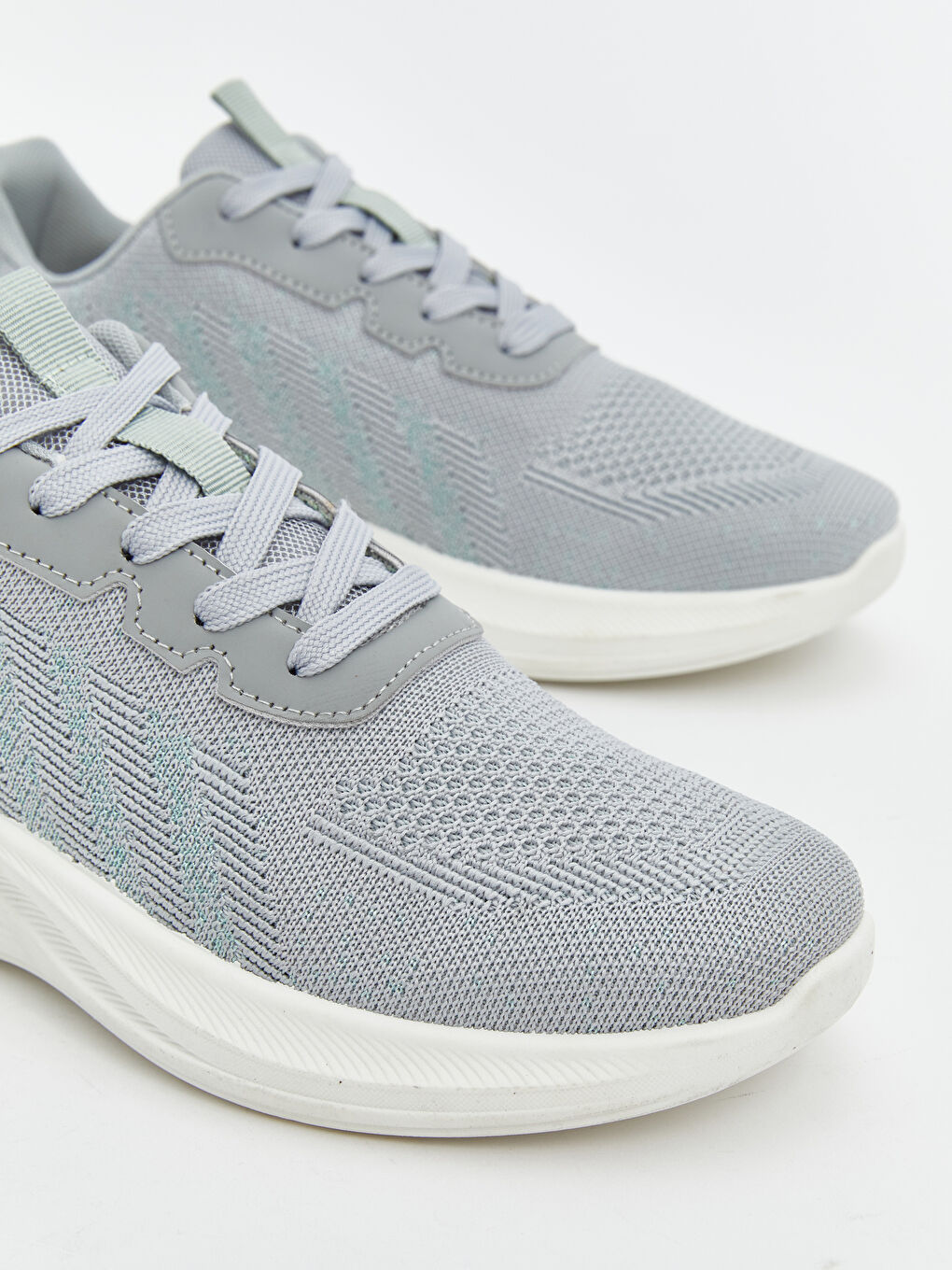 Lace-up Women's Sneakers with Mesh Detail -S5AQ48Z8-JSB