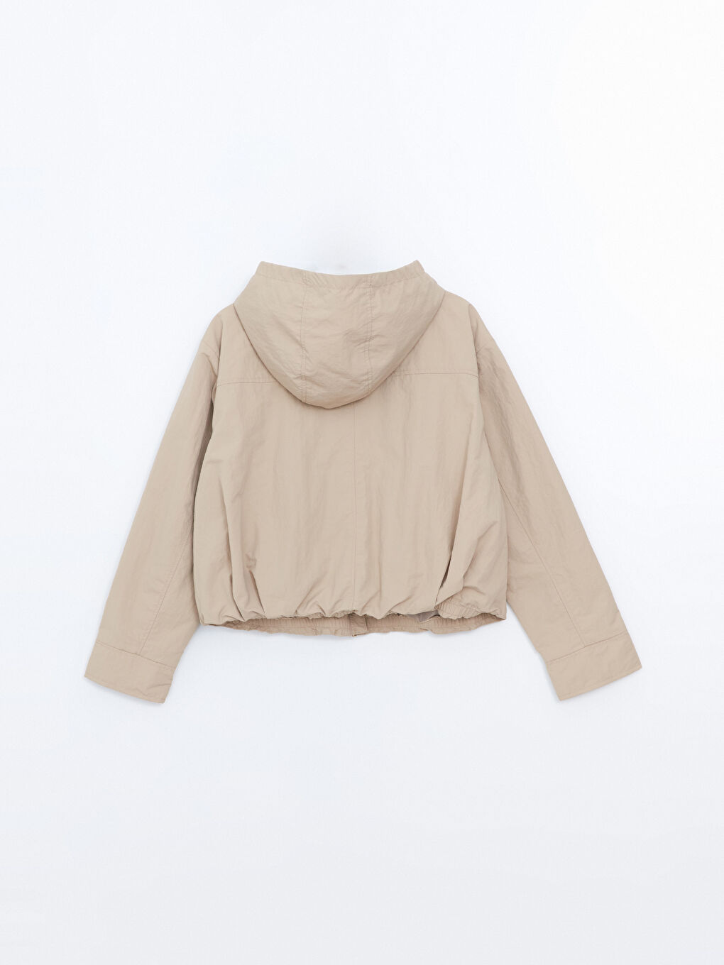 Hooded Plain Oversize Women's Trench Coat -S5AQ67Z8-Q7H