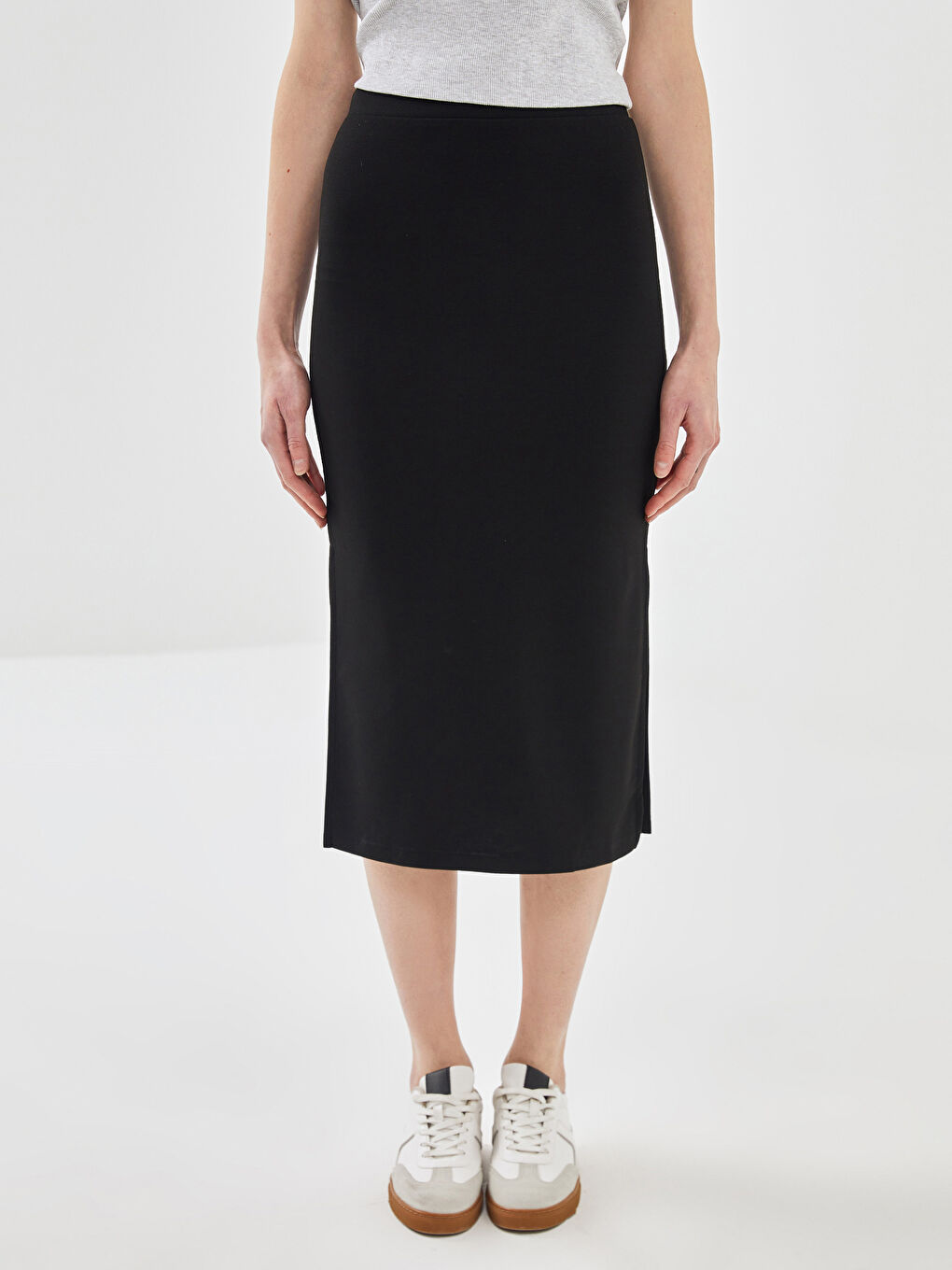 Elasticated Waist Extra Slim Fit Women's Skirt -S5AQ78Z8-CVL