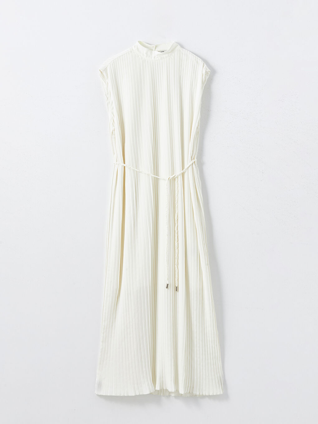 Plain Pleated Women's Midi Dress -S5AQ83Z8-R9J