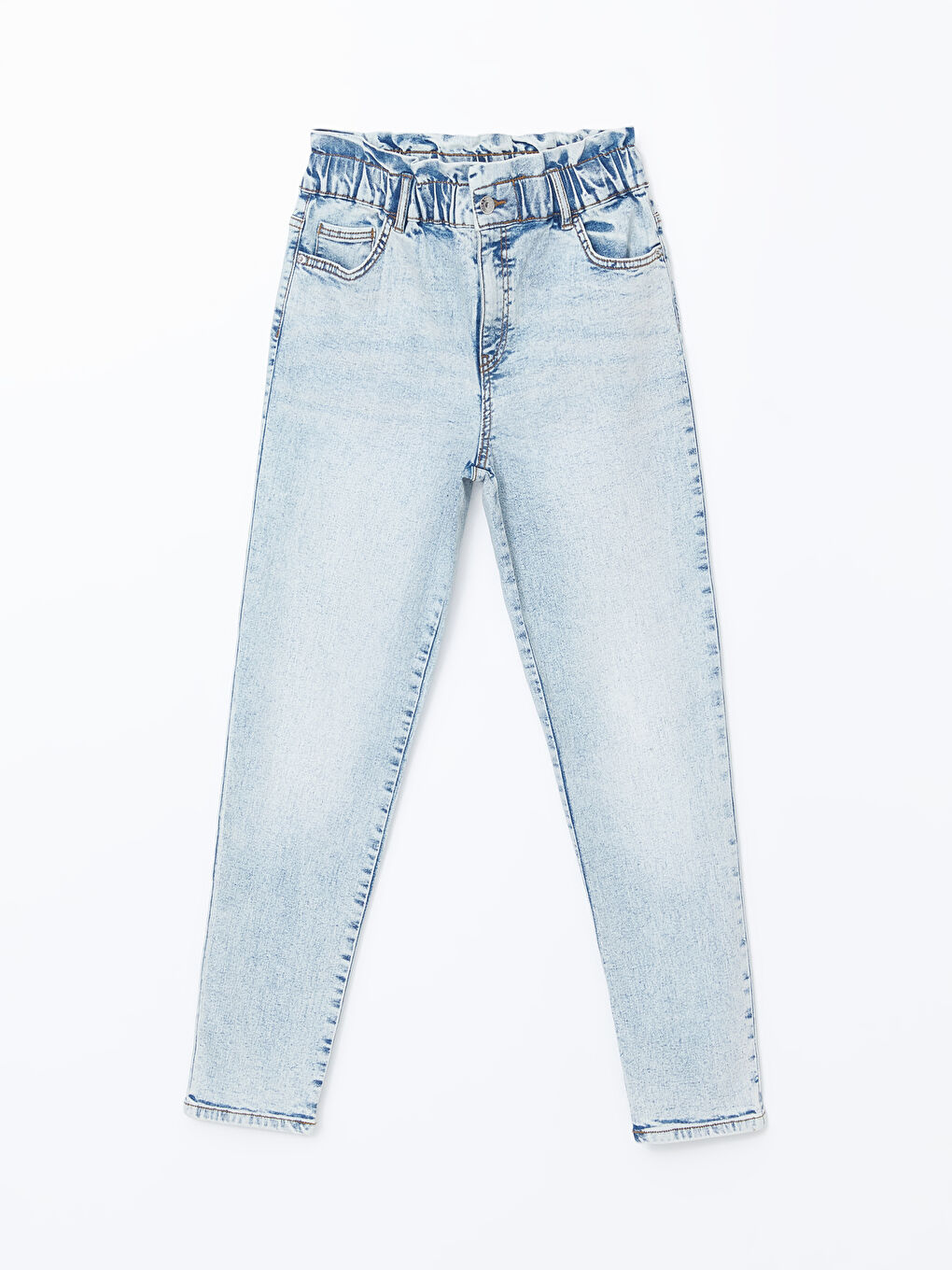 LCWAIKIKI Classic Elasticated Waist Slim Mom Women's Jeans -S5AR47Z8-311