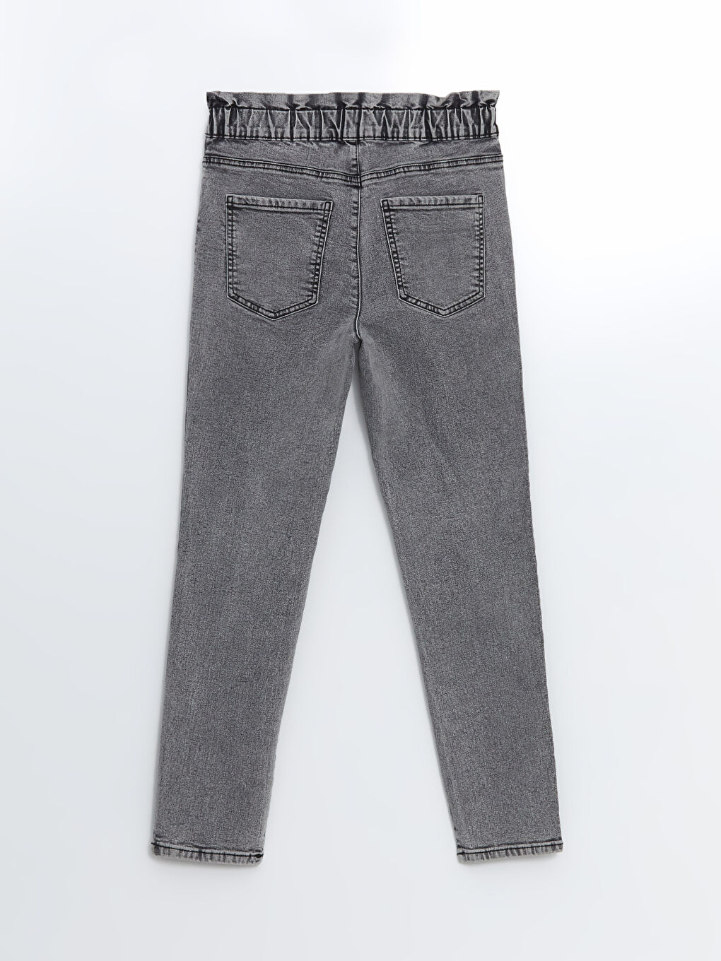LCWAIKIKI Classic Beli Lastikli Slim Mom Kadın Jean Pantolon -S5AR50Z8-KSM