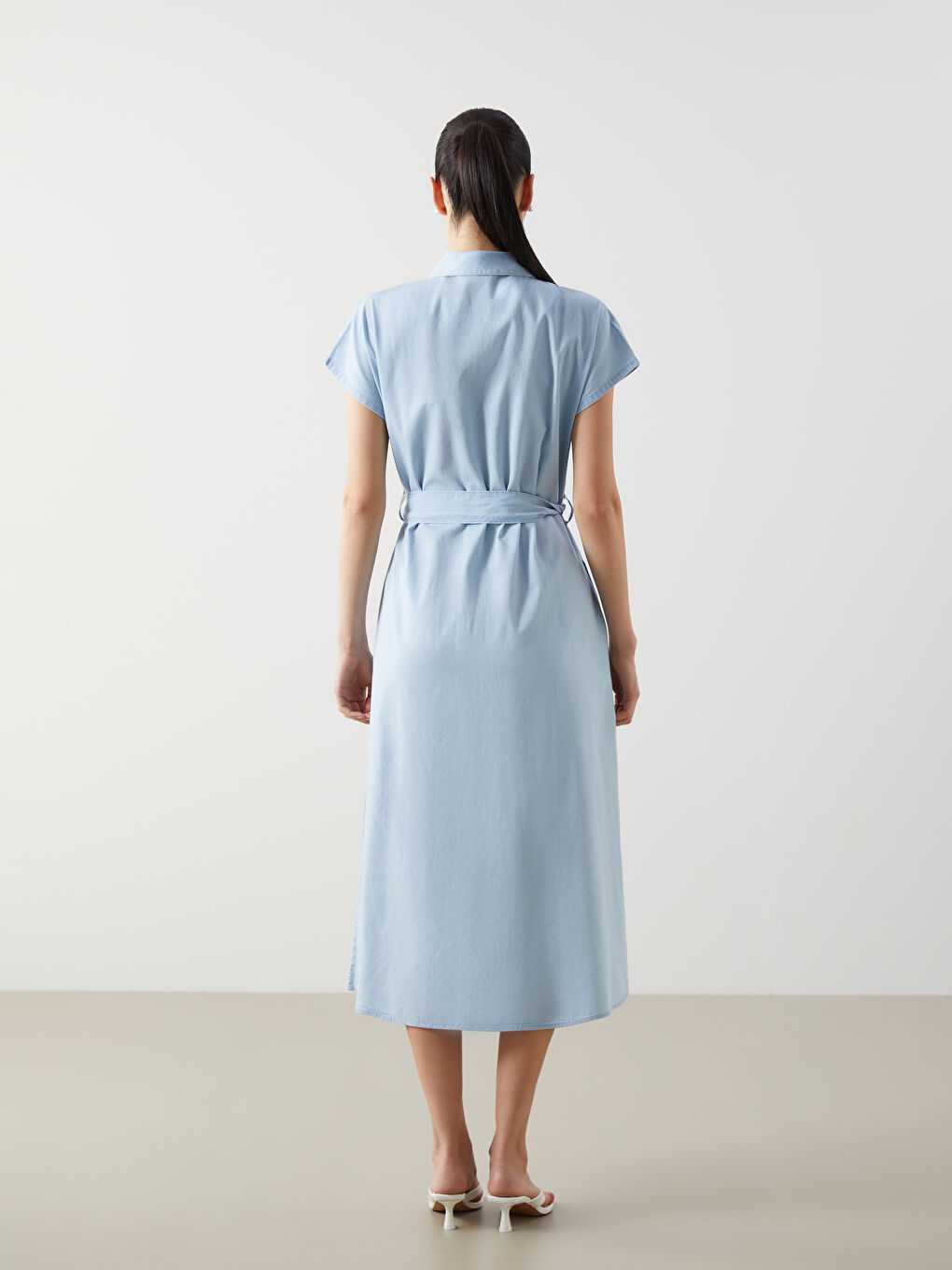 Collared Denim Dress -S5AR51Z8-311