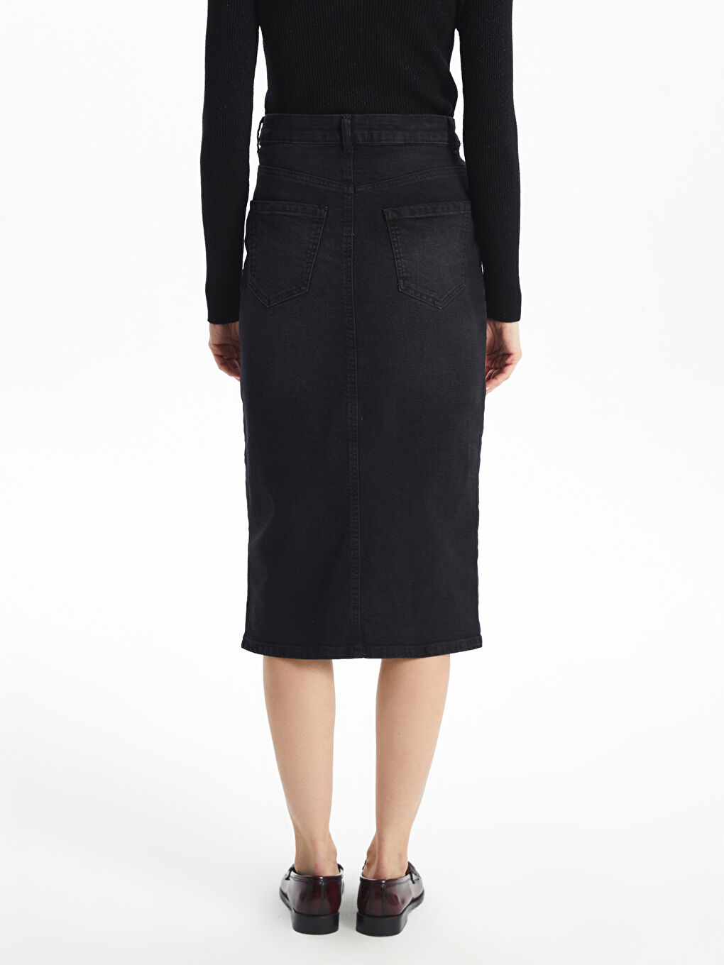 Slim Fit Women's Denim Skirt -S5AR56Z8-326