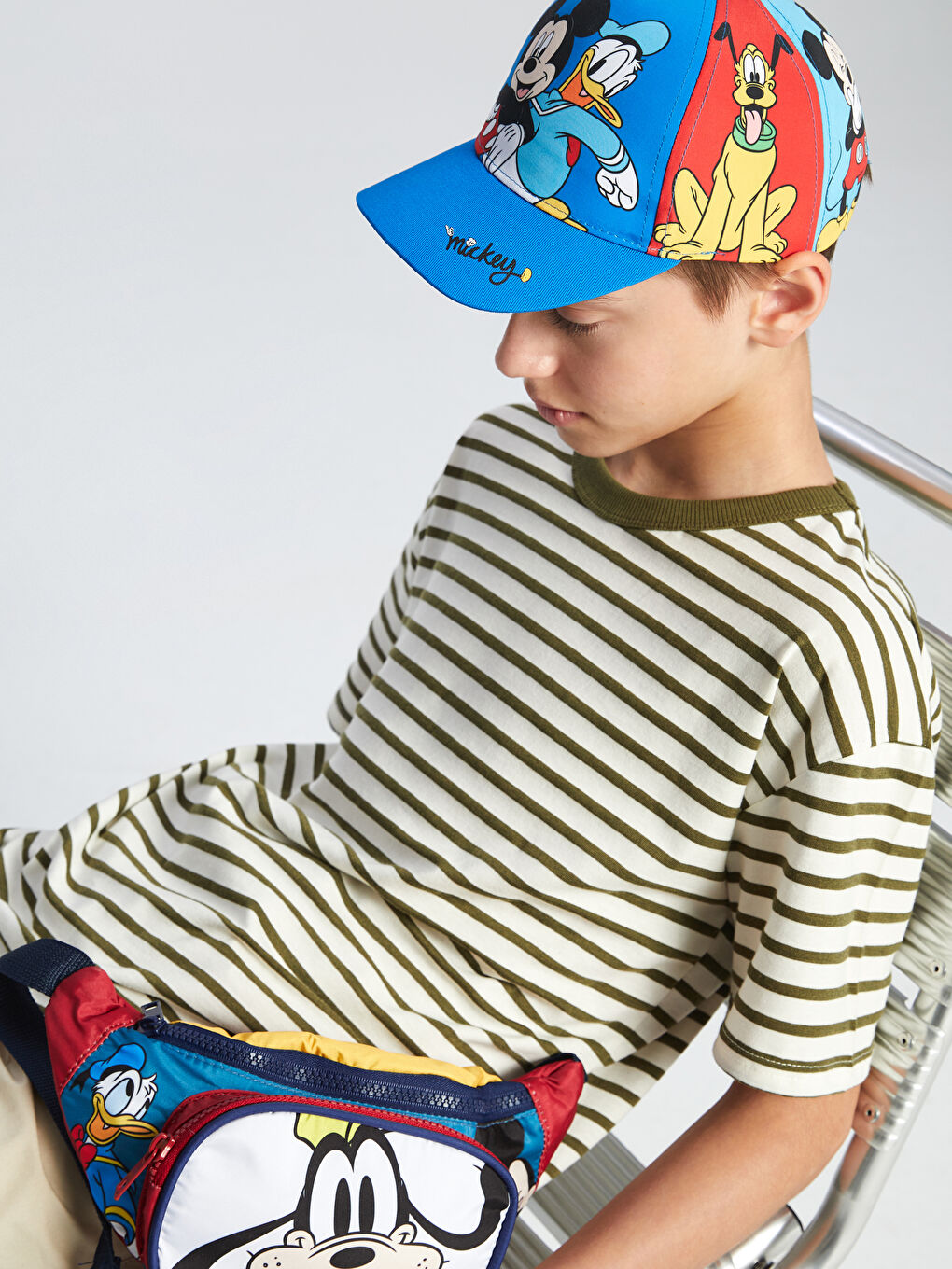Mickey Mouse Printed Boy Cap Hat -S5AR67Z4-GGH