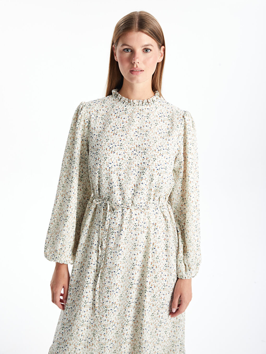 Floral Sash Women's Long Dress-1