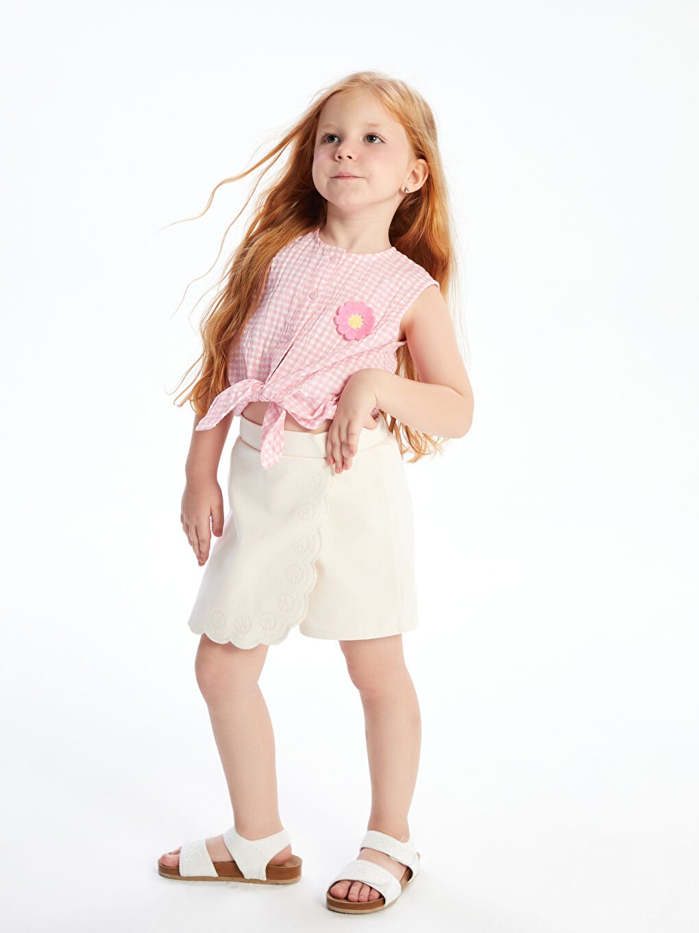 LCW Kids تنورة قصيرة مطرزة بخصر مطاطي -S5AS10Z1-DEE