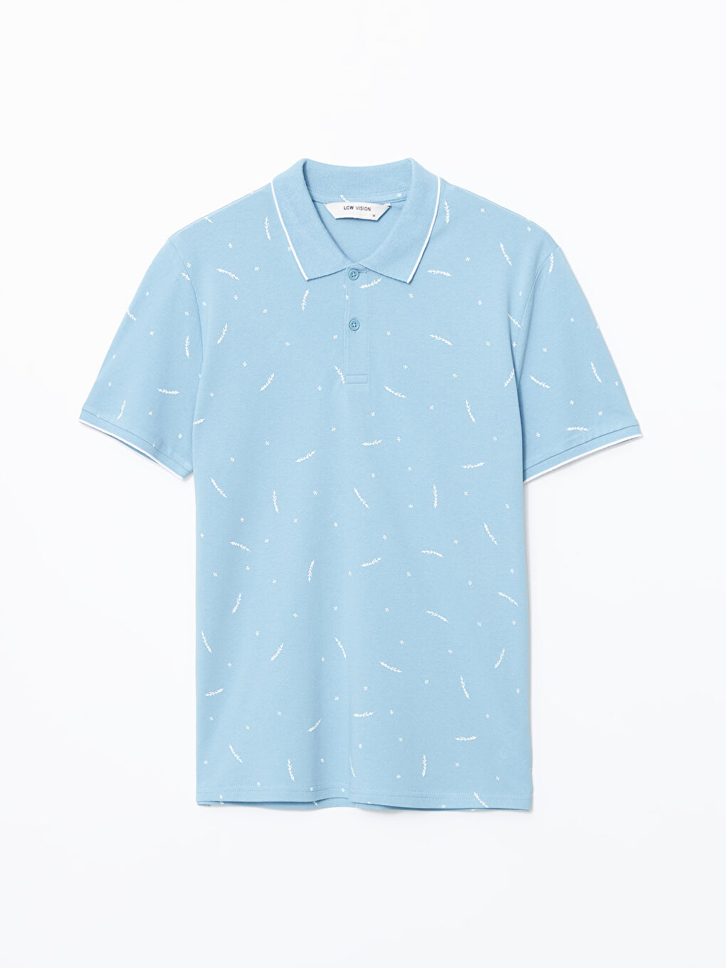 Polo Neck Short Sleeve Patterned Men's T-Shirt -S5AS28Z8-J0M