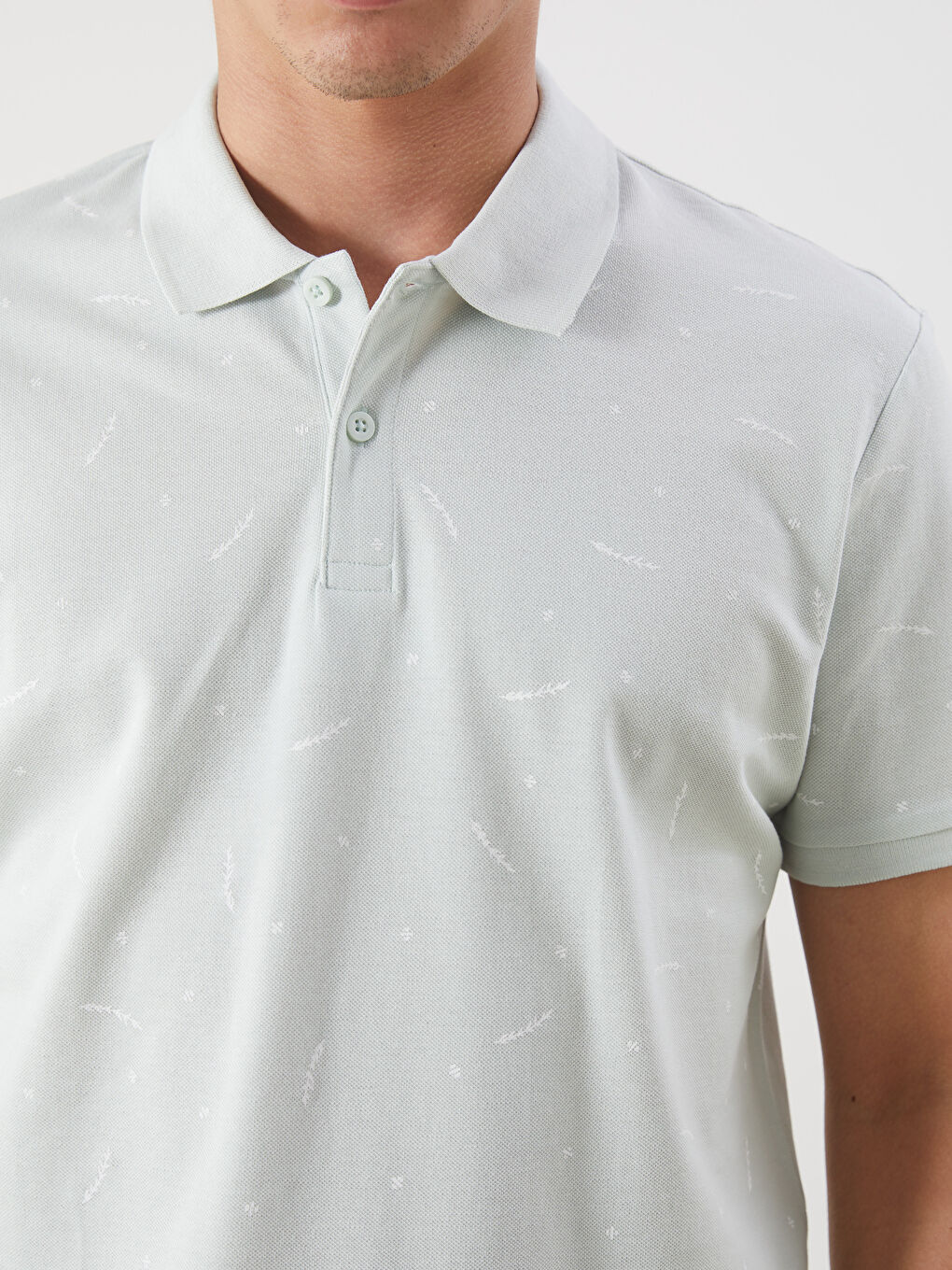 LCW Vision Polo Neck Short Sleeve Patterned Men's T-Shirt -S5AS28Z8-J1R