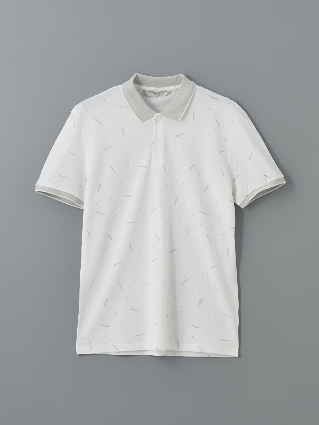 Polo Neck Short Sleeve Patterned Men's T-Shirt -S5AS28Z8-Q6K