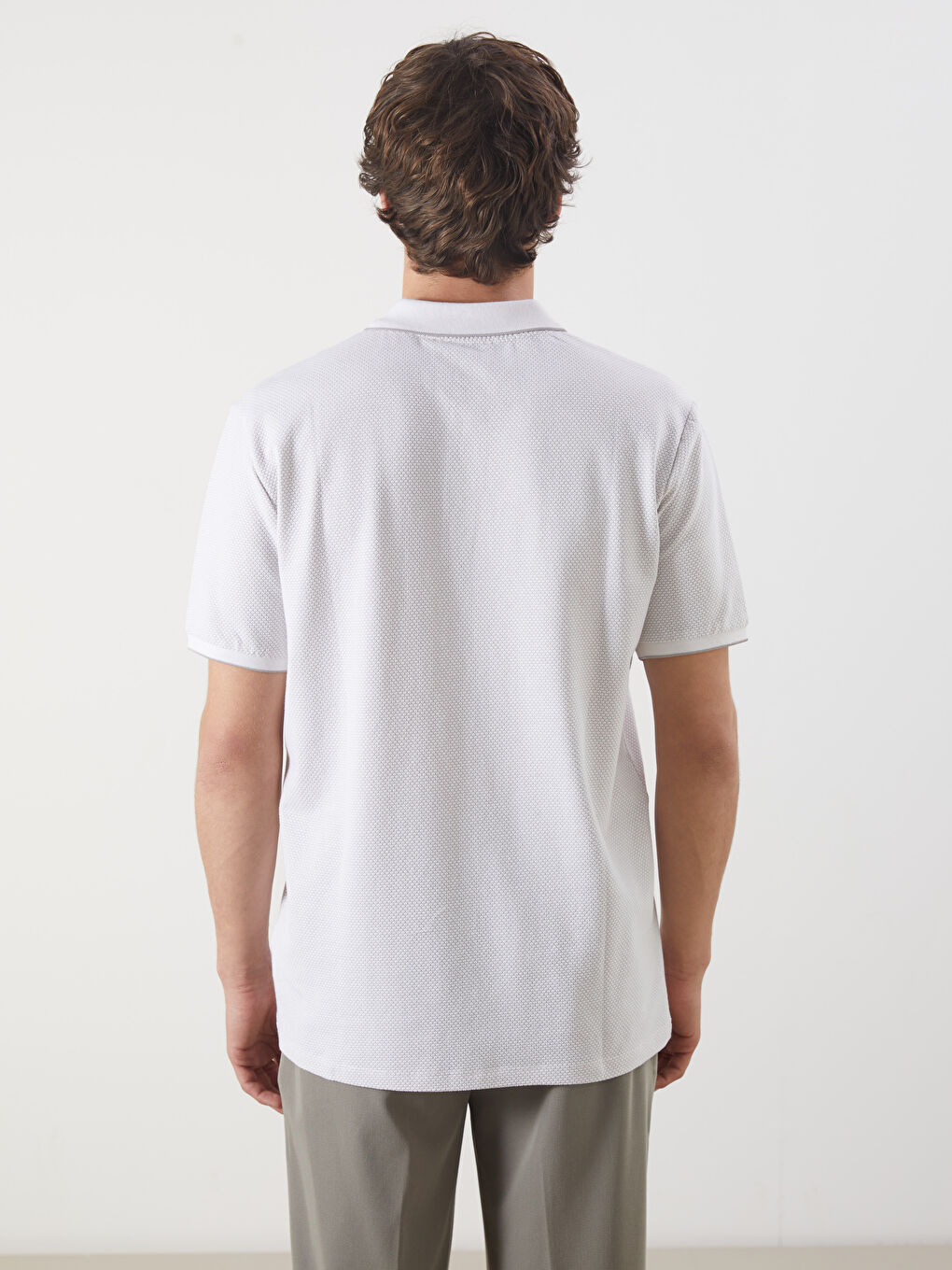 Polo Neck Short Sleeve Men's T-Shirt -S5AS29Z8-MNG