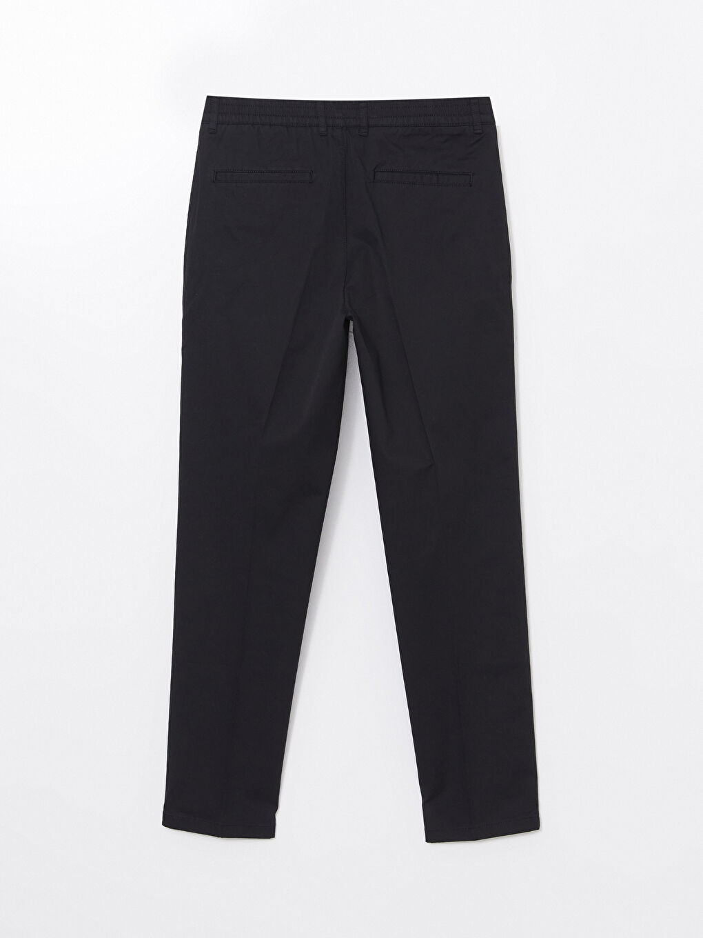 Siyah Standart Kalıp Gabardin Erkek Pantolon-5