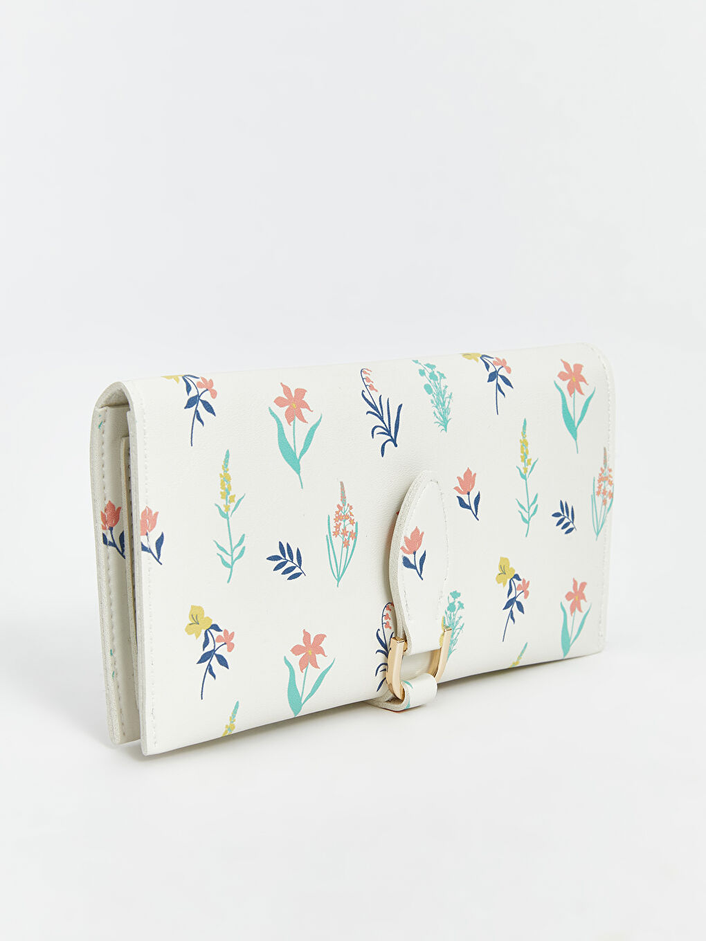 Floral Printed Faux Leather Women's Wallet -S5AS60Z8-VE4