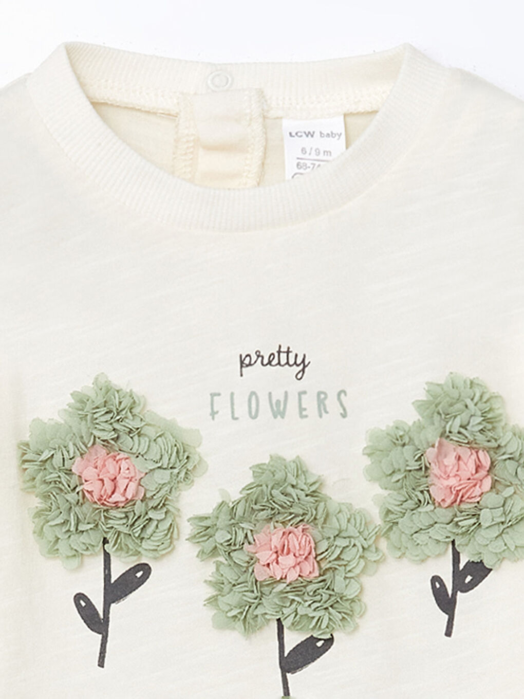 Crew Neck Floral Baby Girls' Blouse and Leggings 2 Pack-7