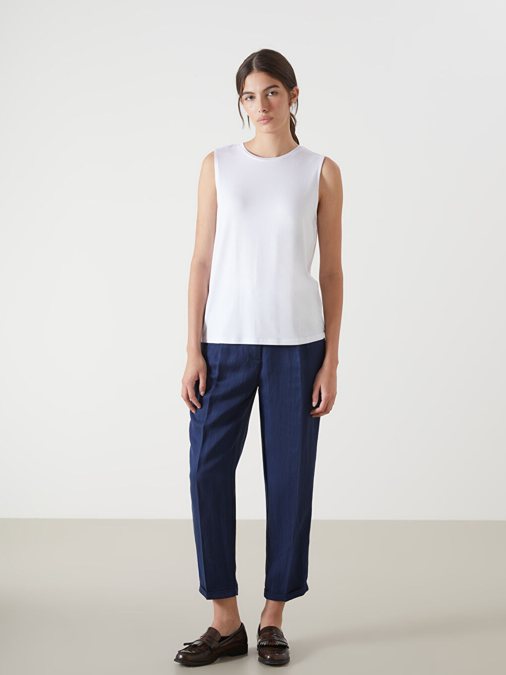 Crew Neck Women's Tank Top -S5AS92Z8-Q6K