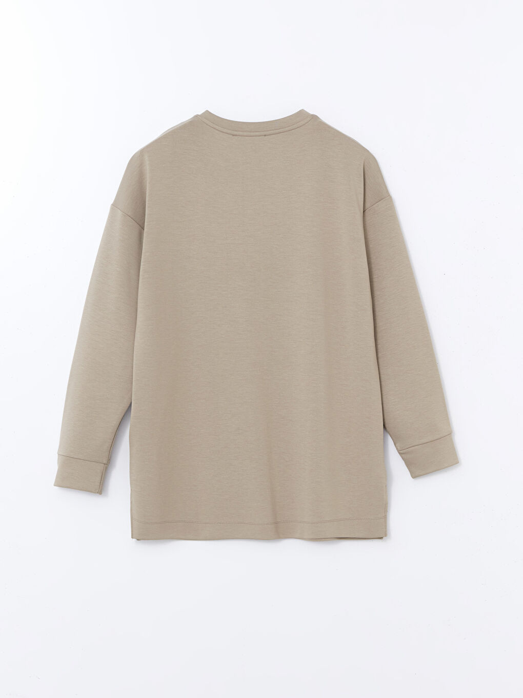 Haki Bisiklet Yaka Nakışlı Kadın Tunik-5